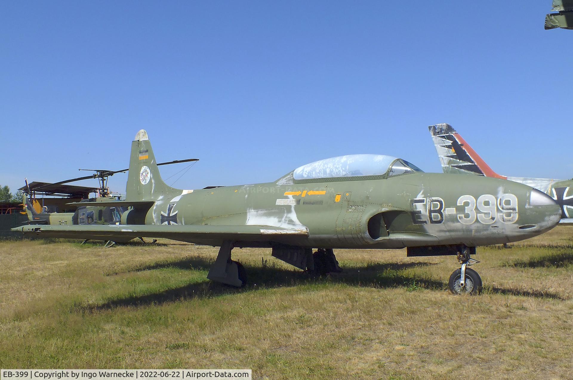 EB-399, Lockheed T-33A Shooting Star C/N 580-8960, Lockheed T-33A at the Flugplatzmuseum Cottbus (Cottbus airfield museum)