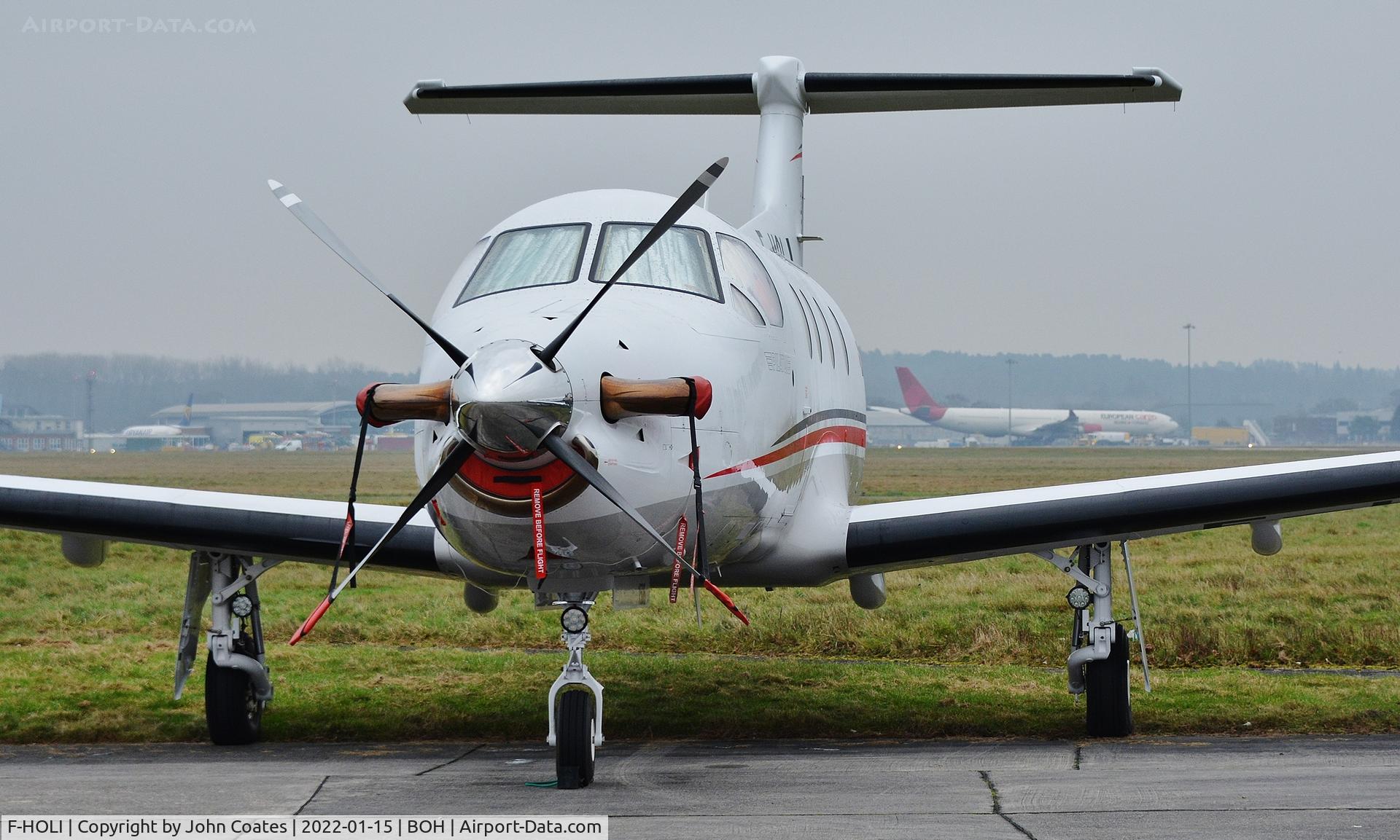 F-HOLI, 2014 Pilatus PC-12/47E C/N 1506, Parked at BAS