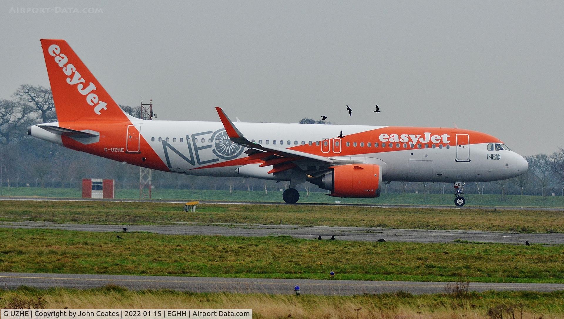 G-UZHE, 2018 Airbus A320-251N C/N 8110, Arriving on 26