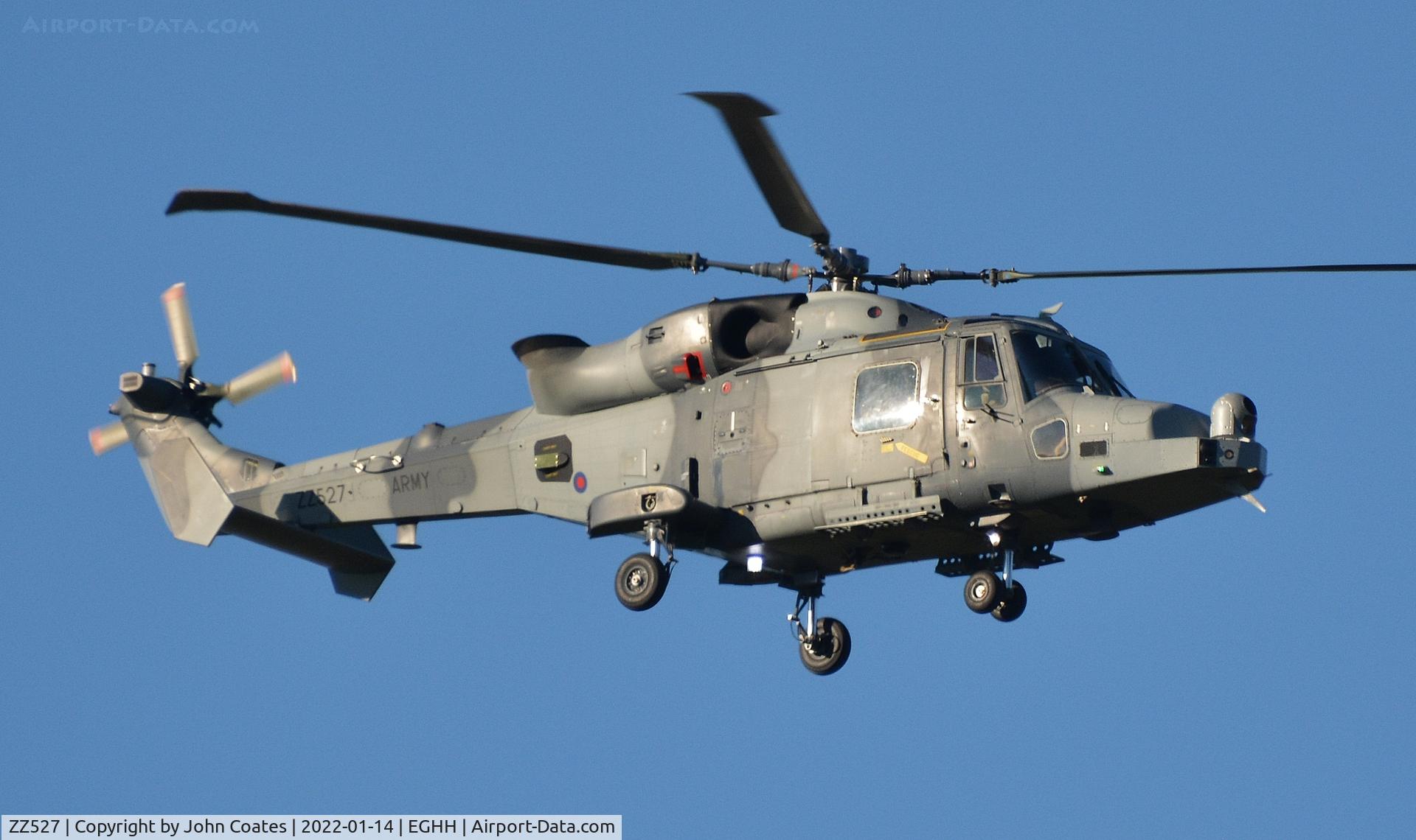 ZZ527, 2016 AgustaWestland AW-159 Wildcat AH.1 C/N 534, On approach to 08
