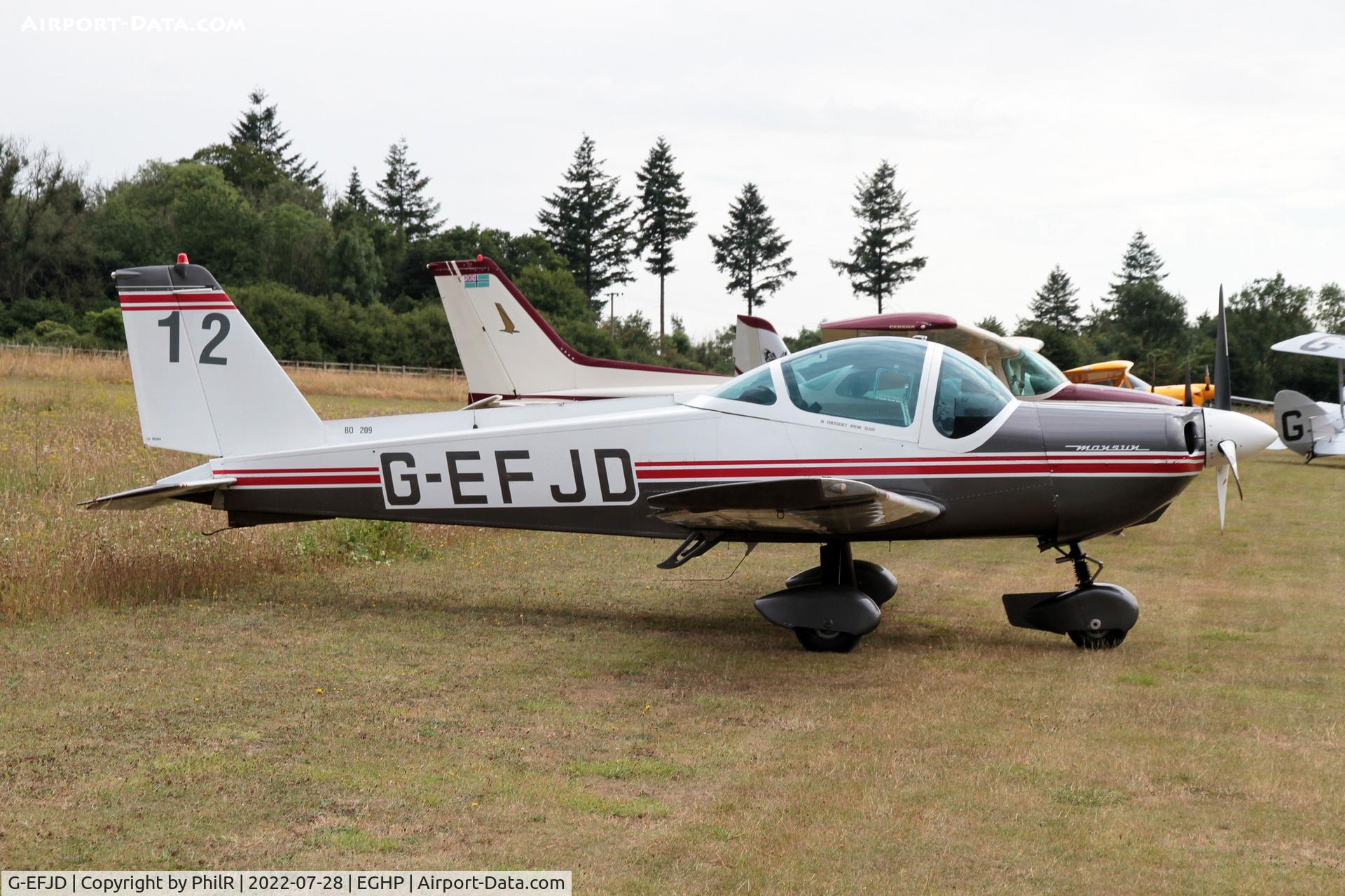 G-EFJD, 1971 Bolkow Bo-209C Monsun 160FV C/N 126, G-EFJD 1971 Bolkow BO 209-160FV Monsun Popham fly in