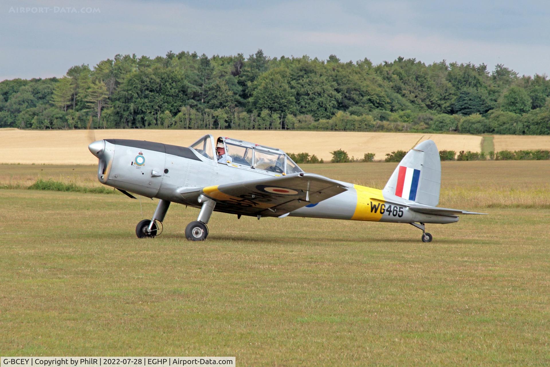 G-BCEY, 1951 De Havilland DHC-1 Chipmunk T.10 C/N C1/0515, WG465 (G-BCEY) 1951 DHC-1 Chipmunk T10 Popham fly in