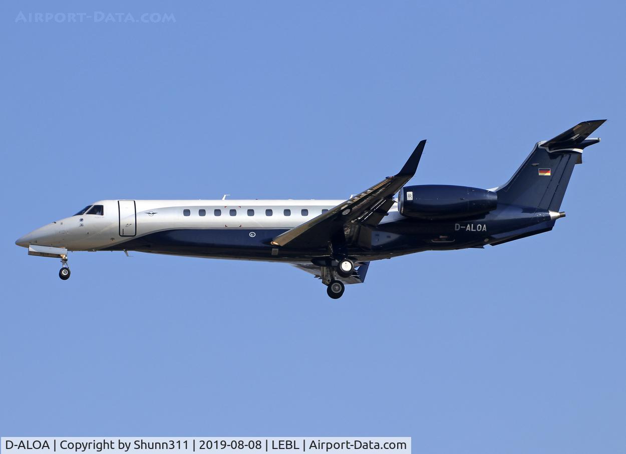 D-ALOA, 2016 Embraer EMB-135BJ Legacy 650 C/N 14501223, Landing rwy 25R