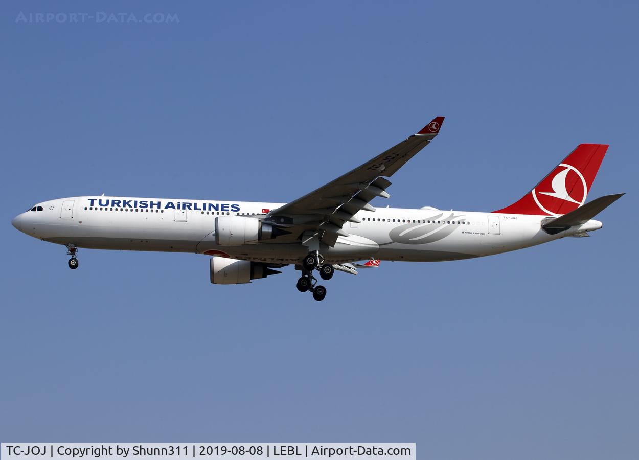 TC-JOJ, 2015 Airbus A330-303 C/N 1640, Landing rwy 25R