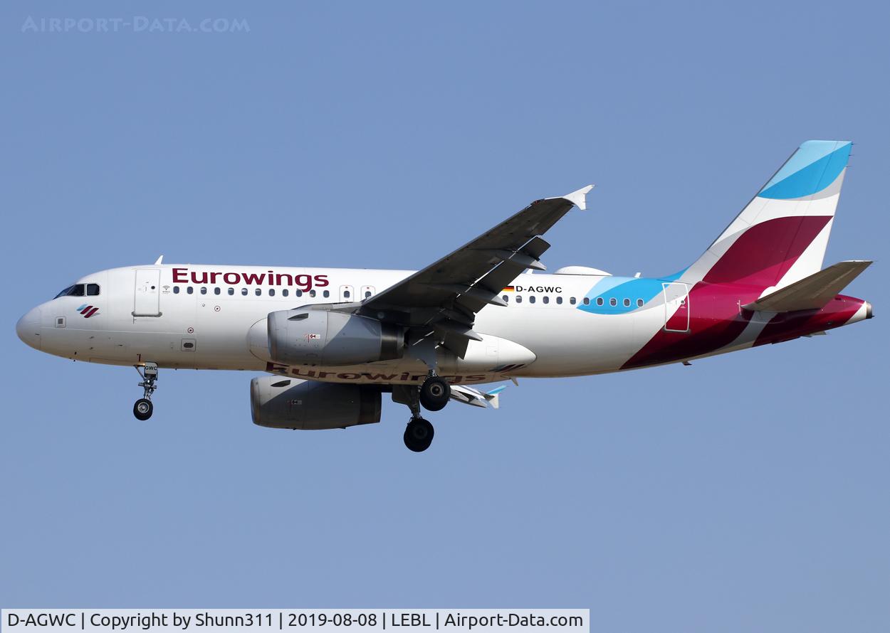 D-AGWC, 2006 Airbus A319-132 C/N 2976, Landing rwy 25R