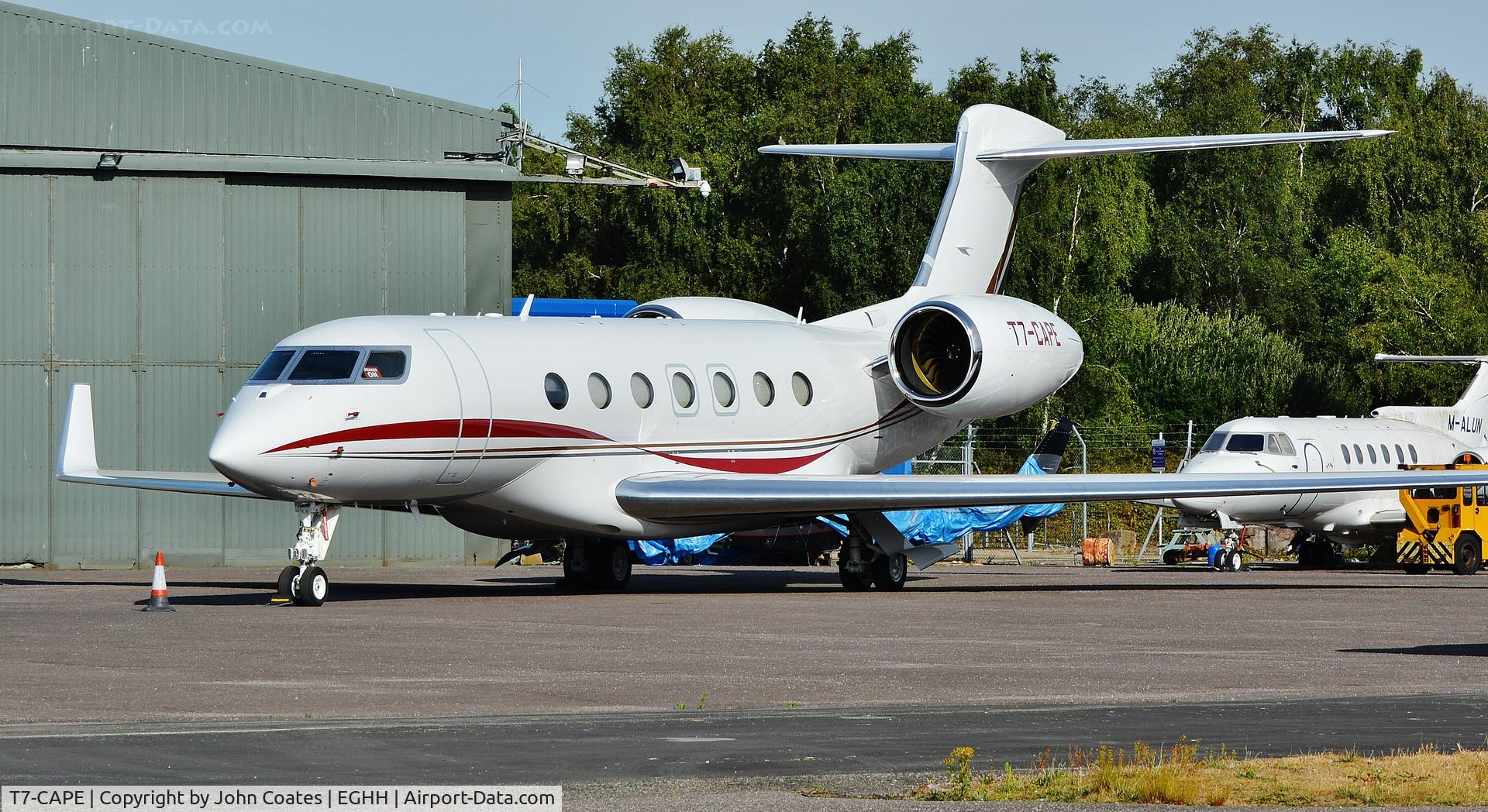 T7-CAPE, 2019 Gulfstream Aerospace GVII-G600 C/N 73010, Parked at Thurston Aviation