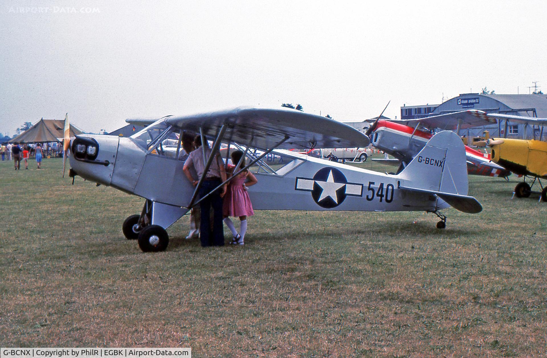 G-BCNX, 1944 Piper J3C-65 Cub Cub C/N 11831, G-BCNX 1944 Piper J3C-65 Cub Sywell 1976