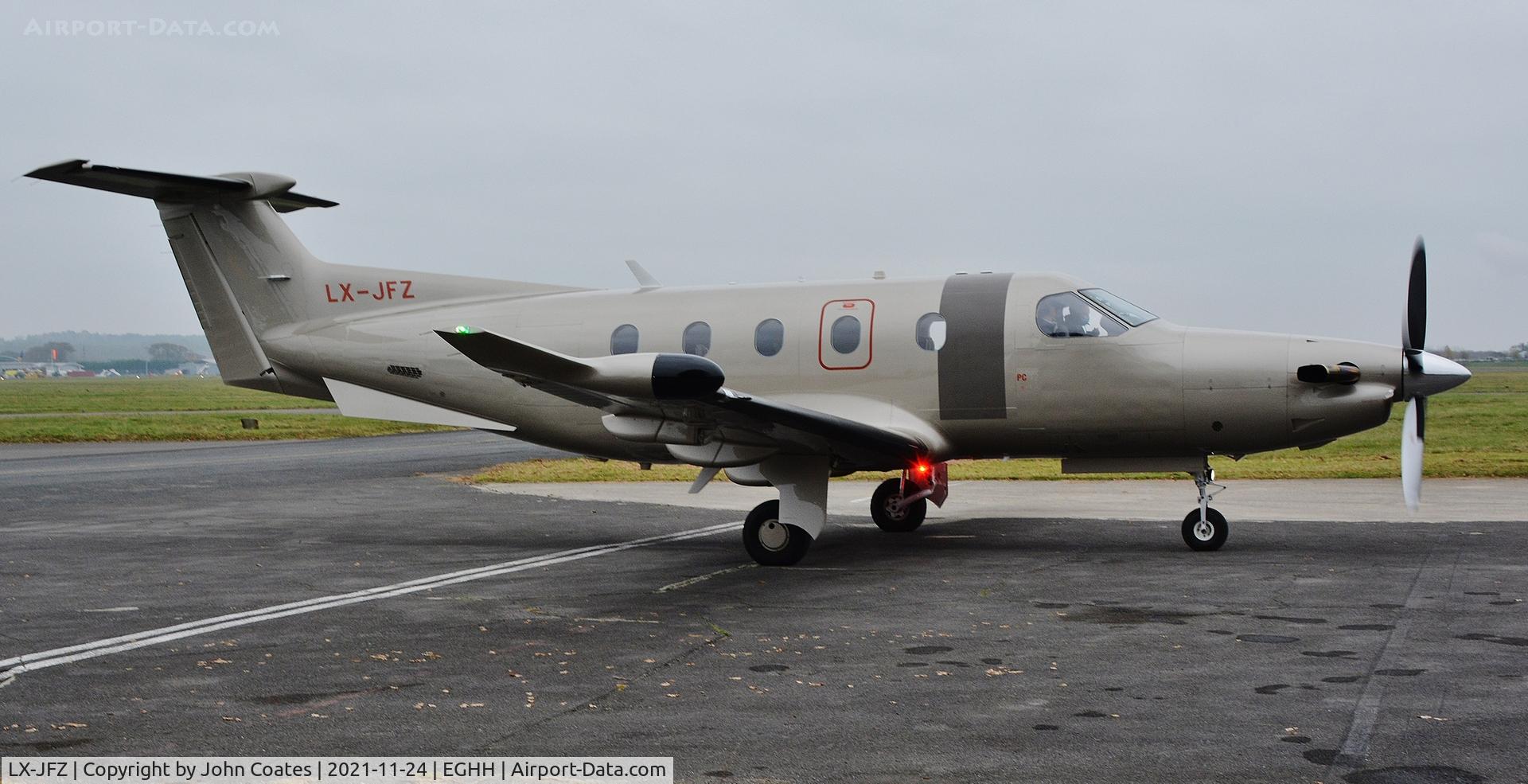 LX-JFZ, 2017 Pilatus PC-12/47E C/N 1572, Arriving at BAS