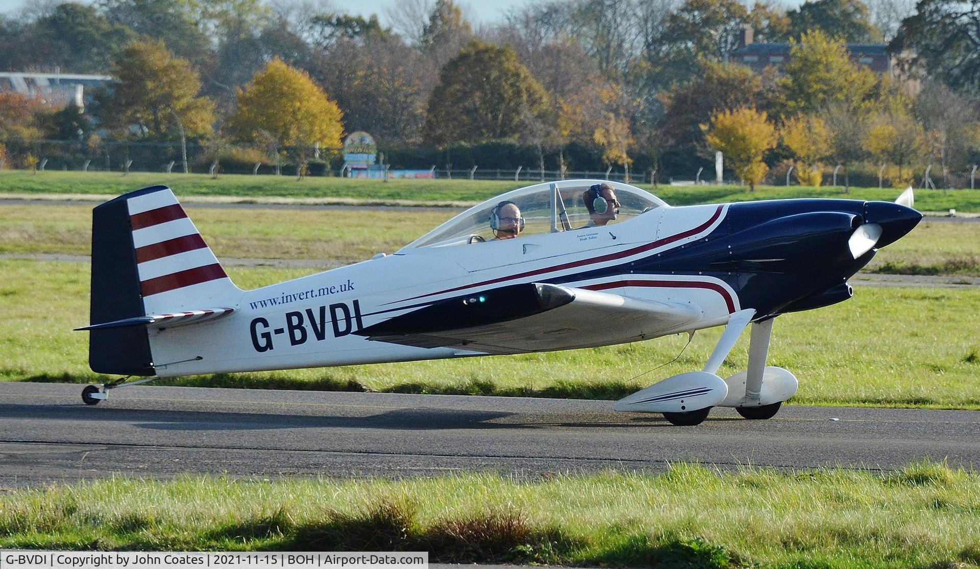 G-BVDI, 1992 Vans RV-4 C/N 2058, Taxiing to depart