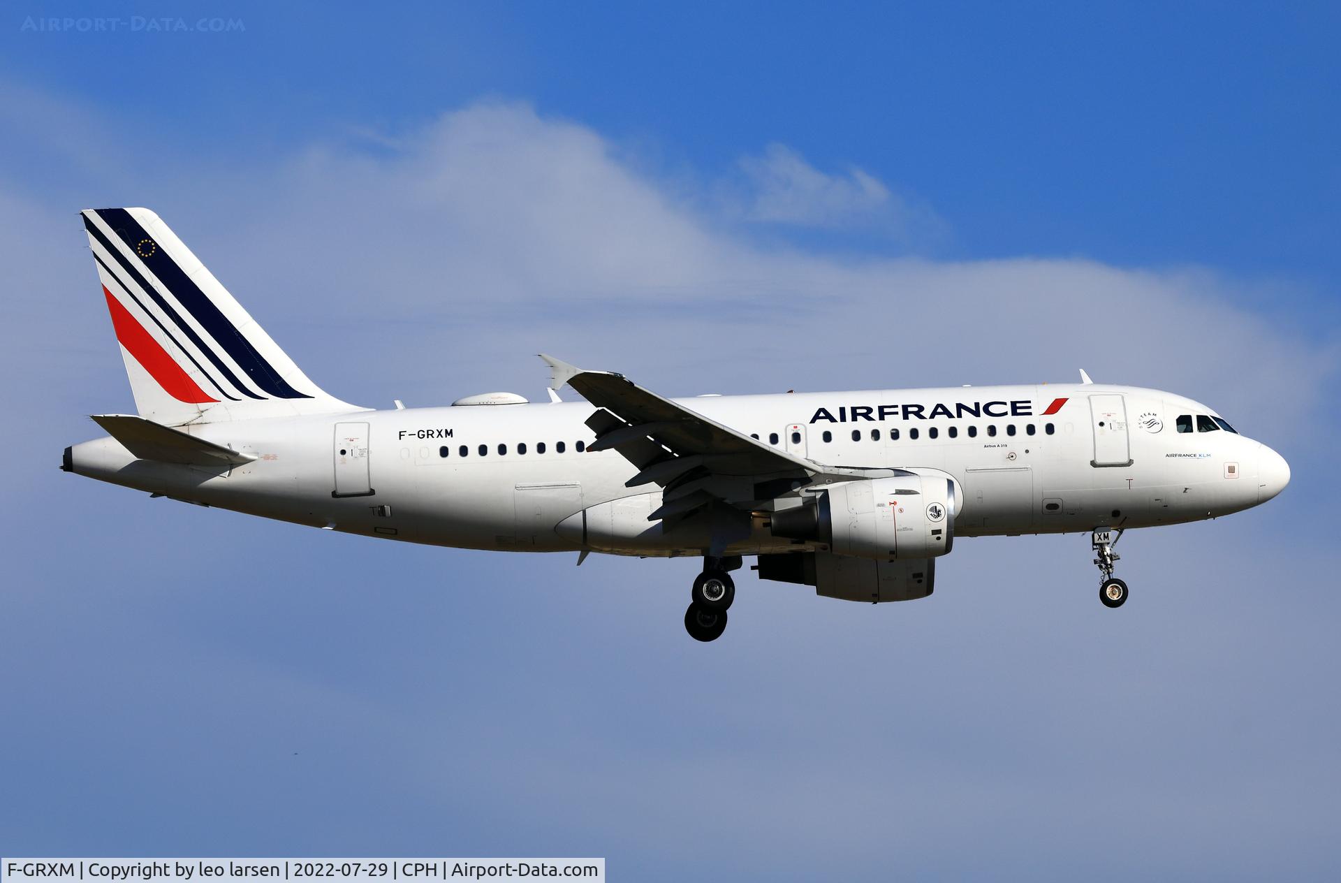 F-GRXM, 2006 Airbus A319-111 C/N 2961, Copenhagen 29.7.2022