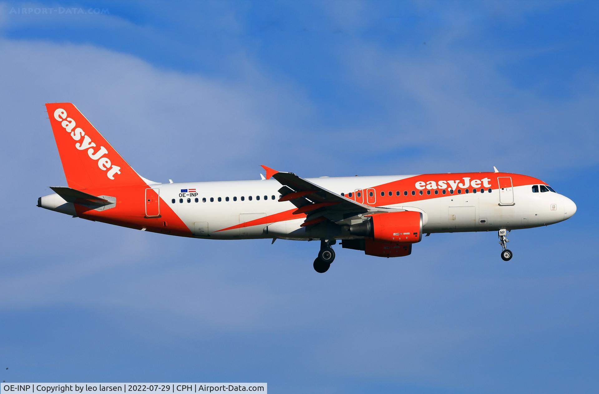 OE-INP, 2009 Airbus A320-214 C/N 3913, Copenhagen 29.7.2022