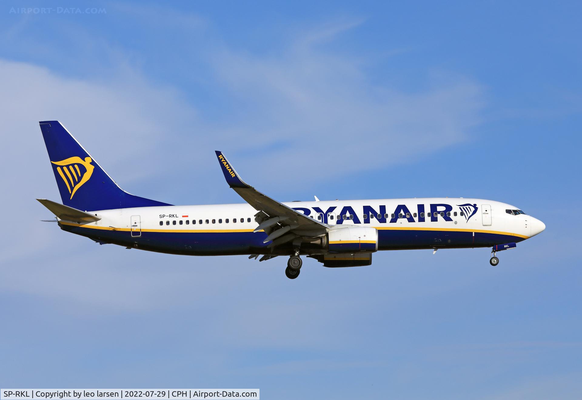 SP-RKL, 2017 Boeing 737-800 C/N 44786, Copenhagen 29.7.2022.ex EI-FZN