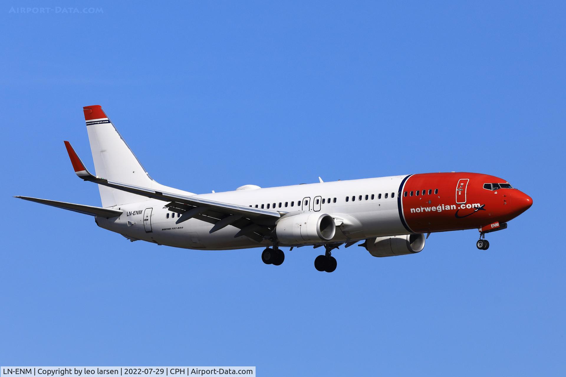 LN-ENM, 2016 Boeing 737-8JP C/N 42071, Copenhagen 29.7.2022
