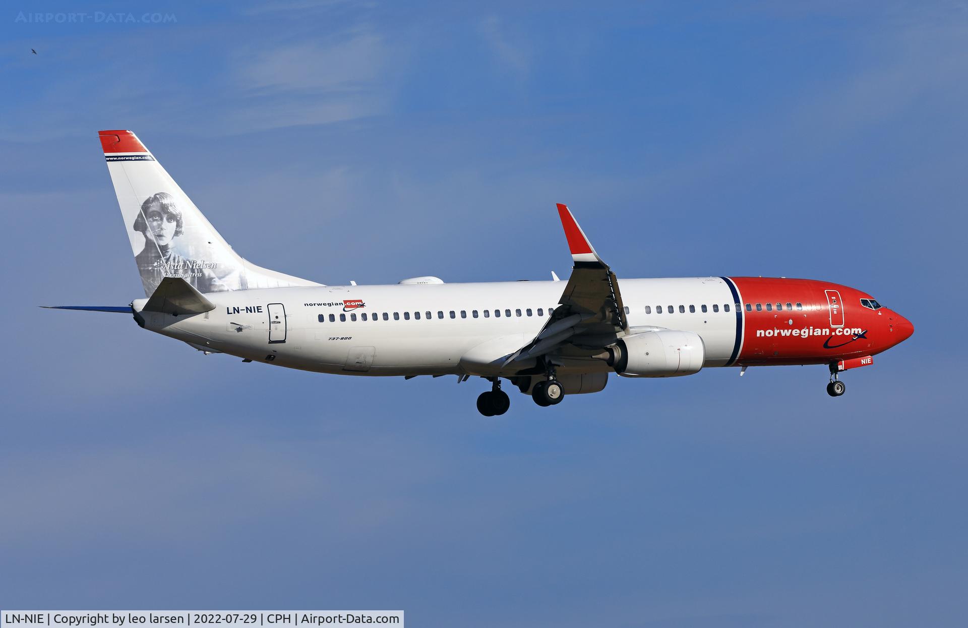 LN-NIE, 2012 Boeing 737-8JP C/N 39435, Copenhagen 29.7.2022