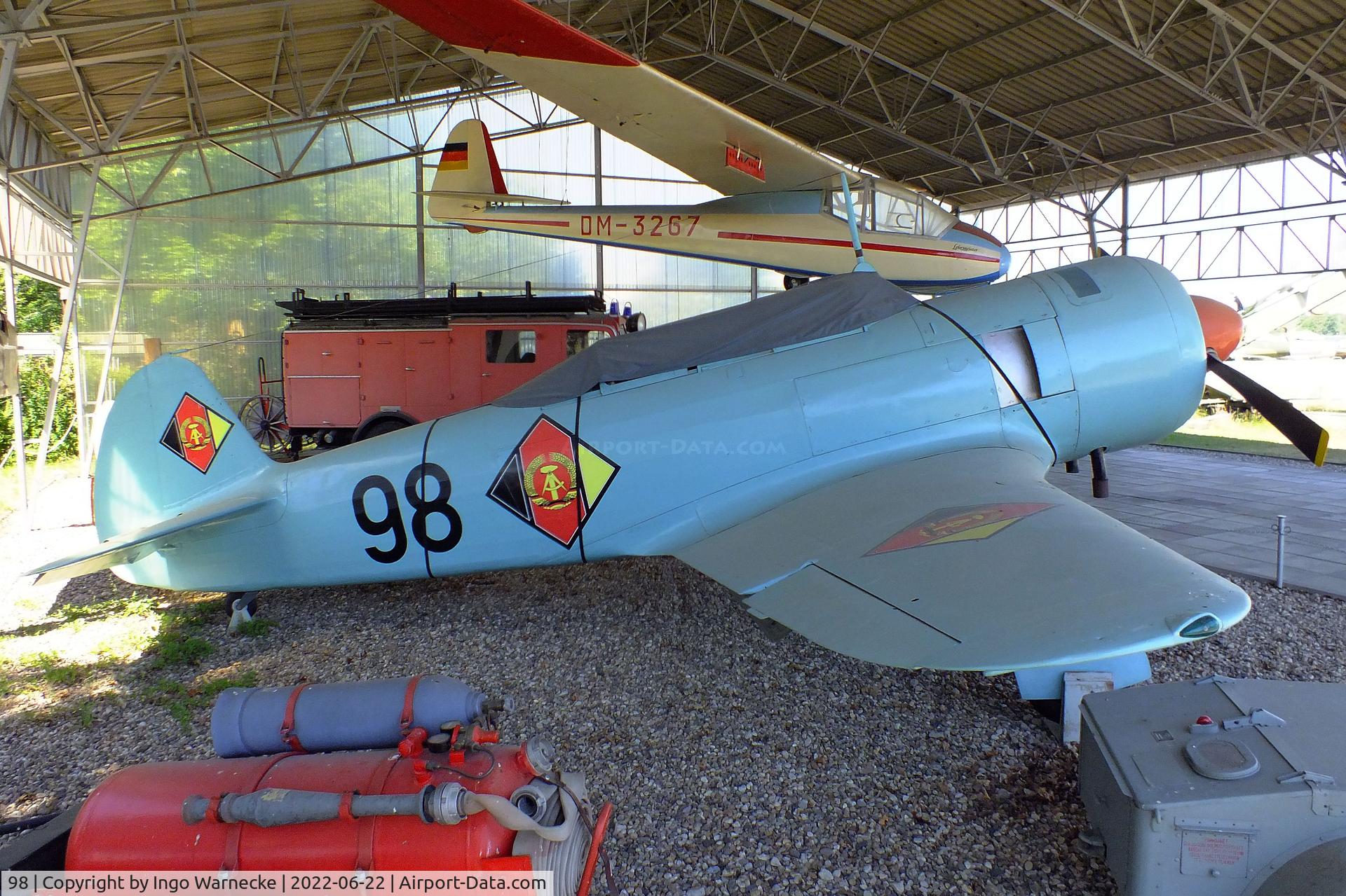 98, 1955 Let C-11 (Yak-11) C/N 68210, Let C-11 (Yak-11) MOOSE at the Flugplatzmuseum Cottbus (Cottbus airfield museum)