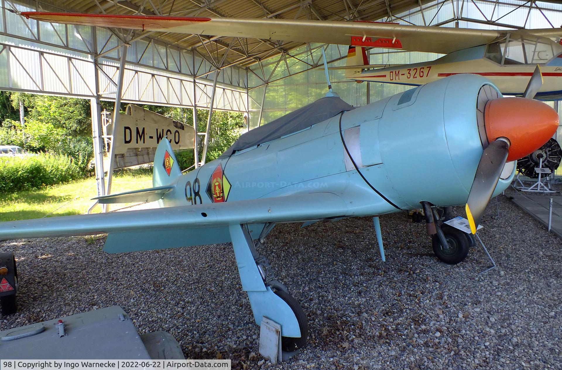 98, 1955 Let C-11 (Yak-11) C/N 68210, Let C-11 (Yak-11) MOOSE at the Flugplatzmuseum Cottbus (Cottbus airfield museum)