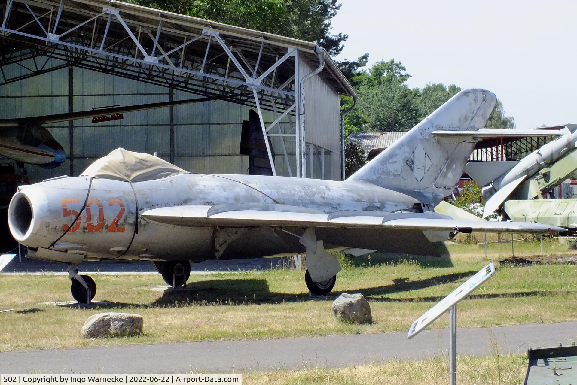 502, PZL-Mielec Lim-5 (MiG-17F) C/N 1C0902, PZL-Mielec Lim-5 (MiG-17F) FRESCO-C at the Flugplatzmuseum Cottbus (Cottbus airfield museum)