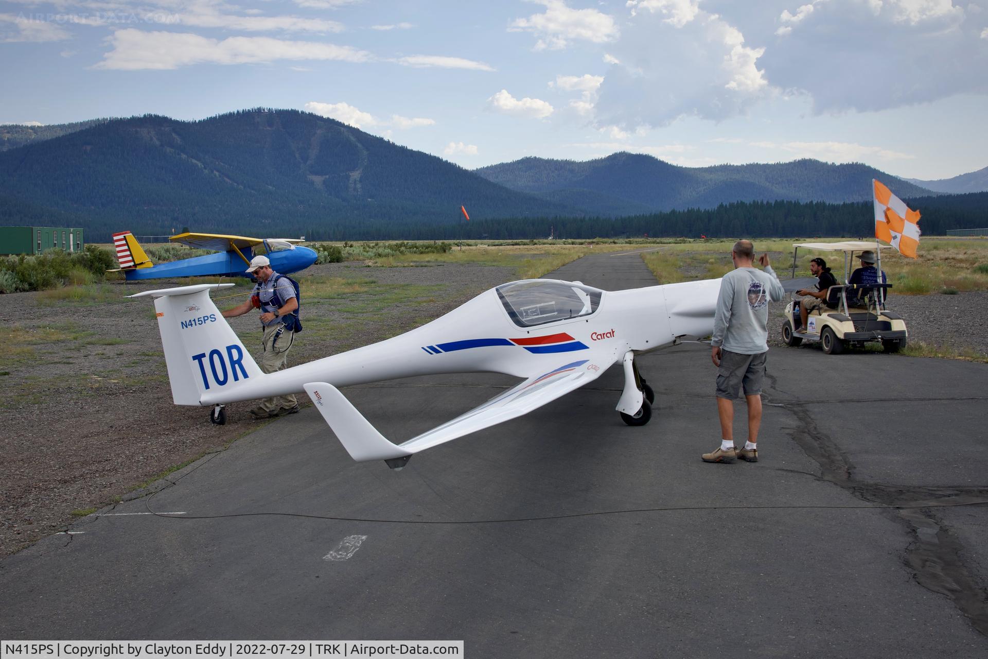 N415PS, 2004 AMS-Flight Carat A C/N CA013, Truckee airport in California 2022.