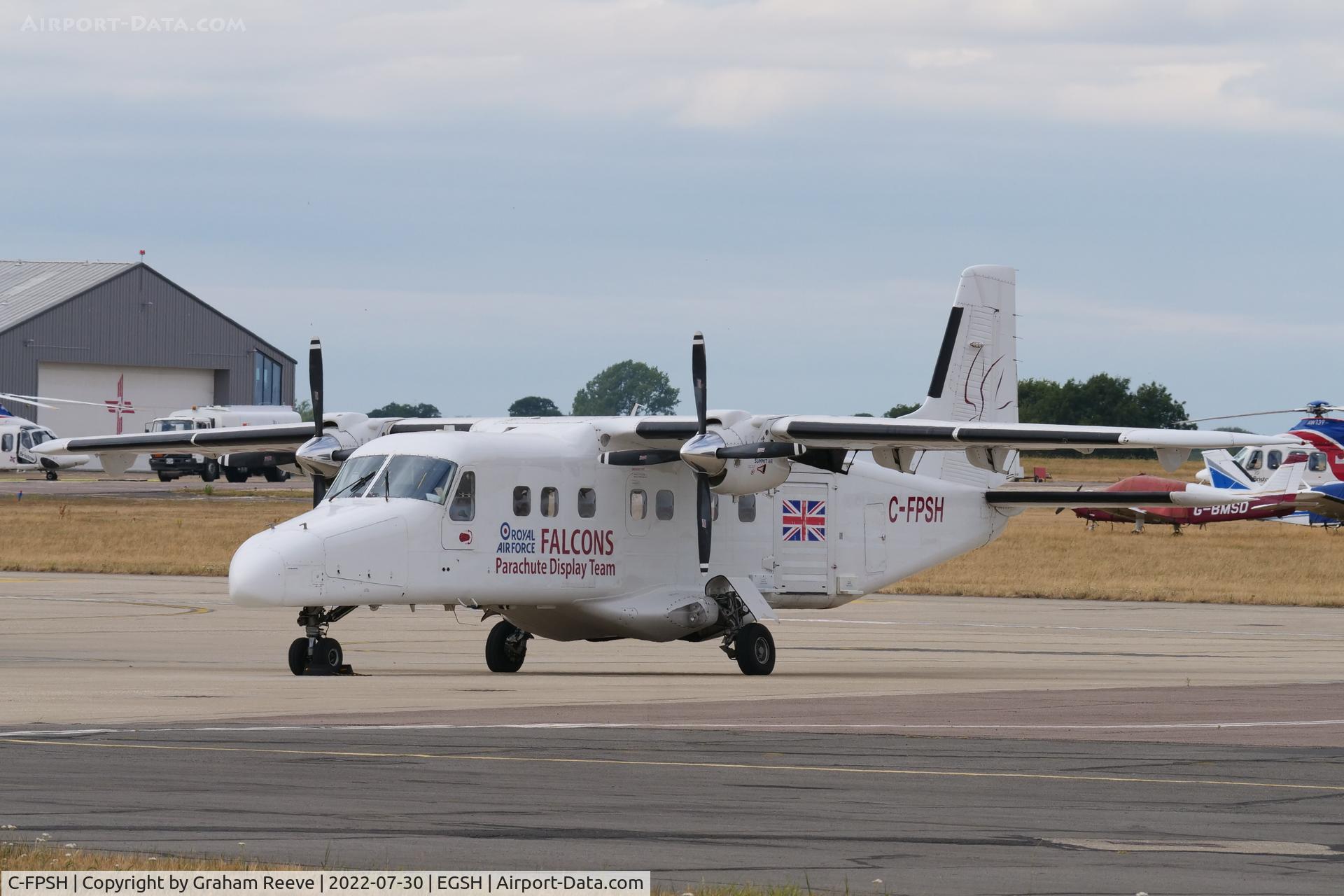 C-FPSH, 1986 Dornier 228-202 C/N 8071, Parked at Norwich.