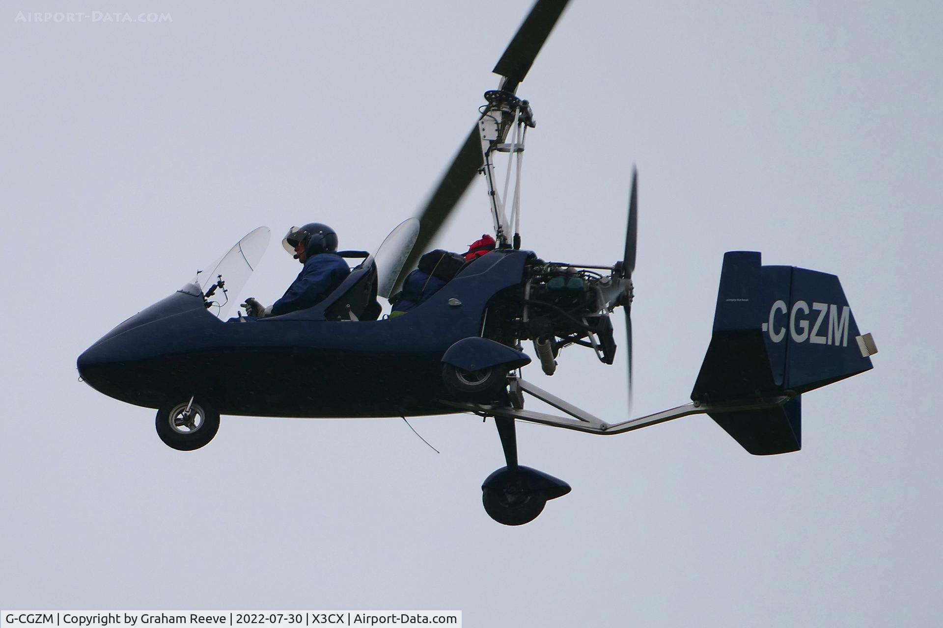 G-CGZM, 2011 Rotorsport UK MTOsport C/N RSUK/MTOS/042, Departing from Northrepps.