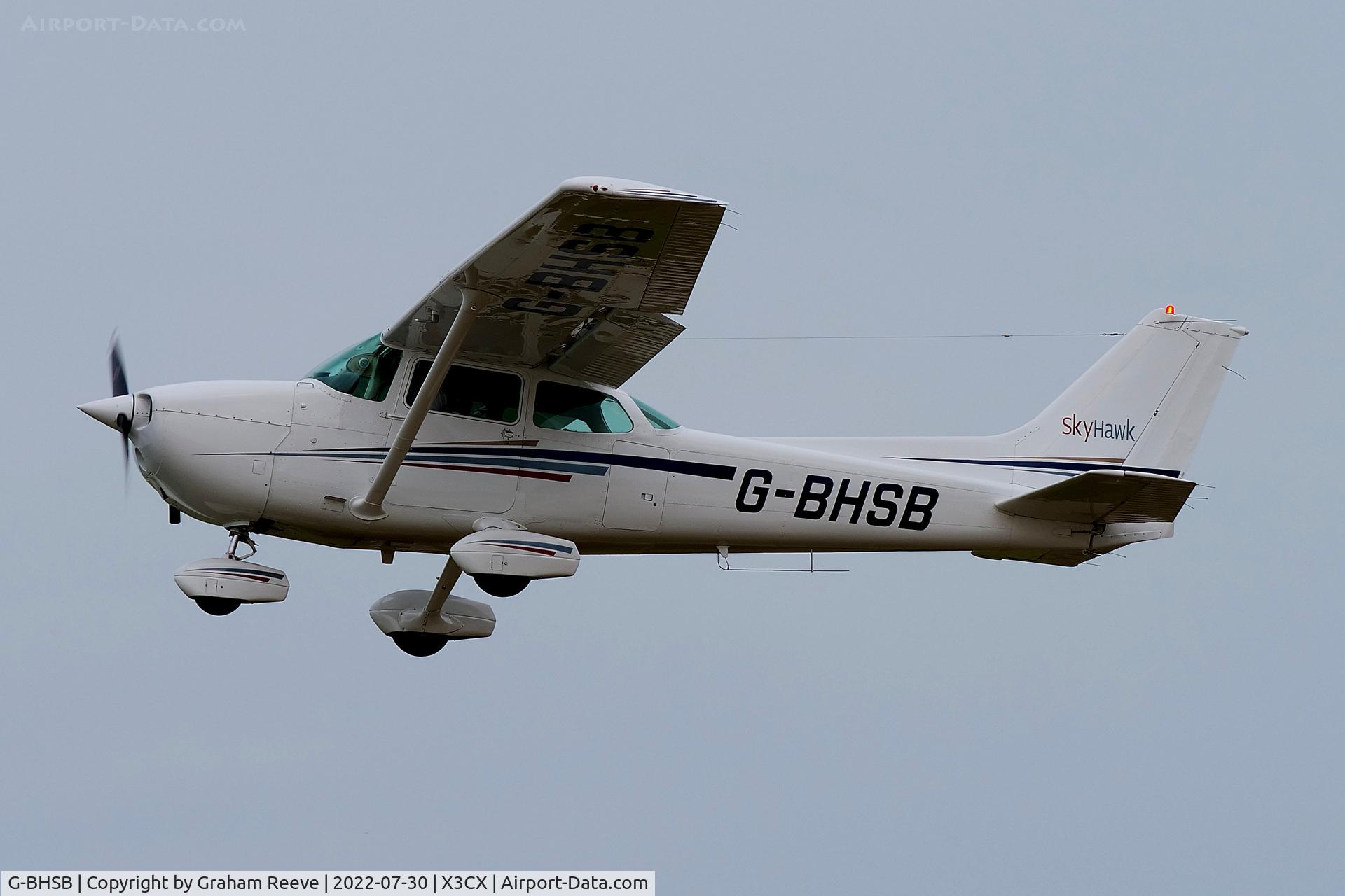 G-BHSB, 1980 Cessna 172N Skyhawk C/N 172-72977, Departing from Northrepps.