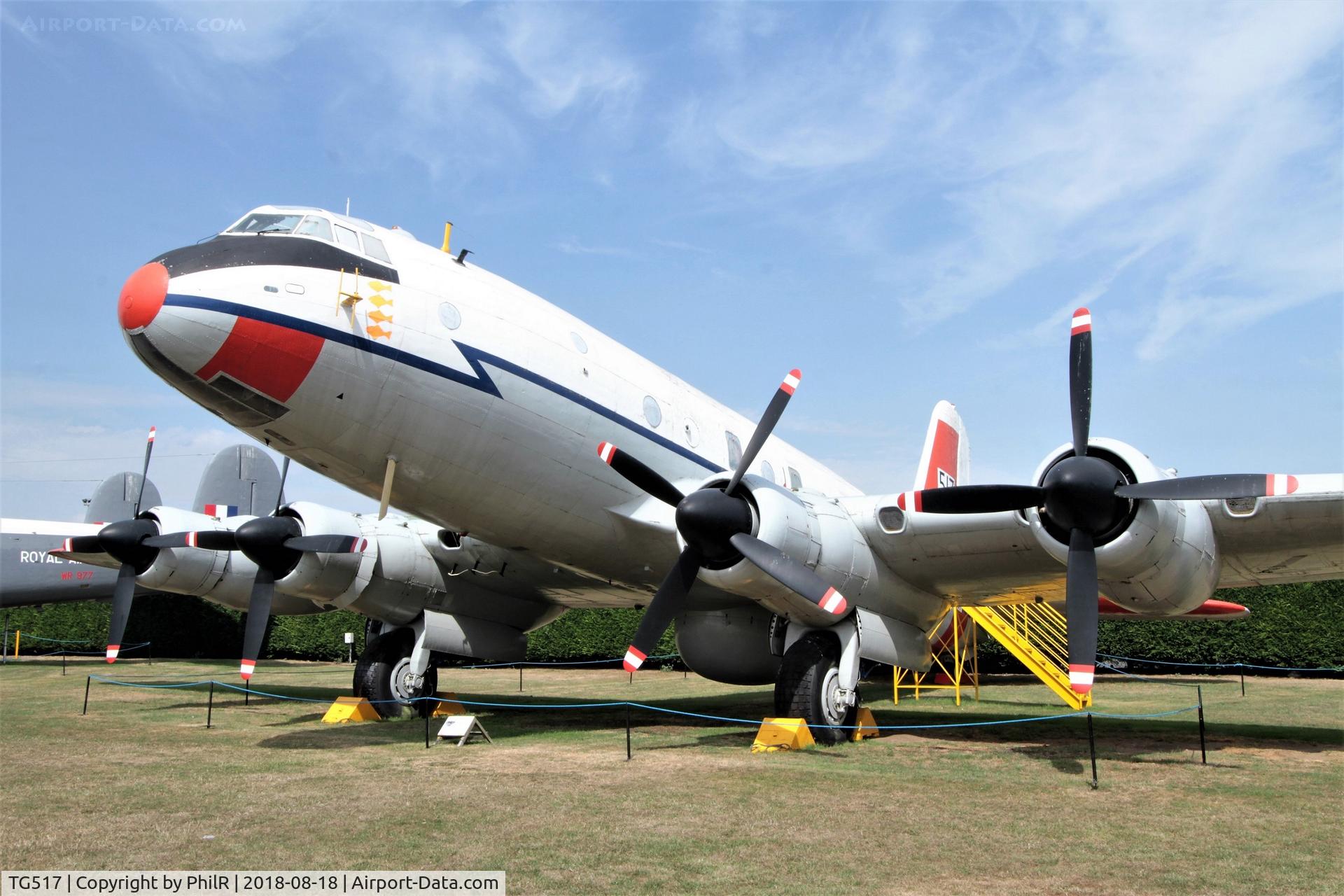 TG517, 1948 Handley Page Hastings T.5 C/N HP67/21, TG517 1948 Handley Page Hastings T5 RAF displayed at Newark Air Museum.
