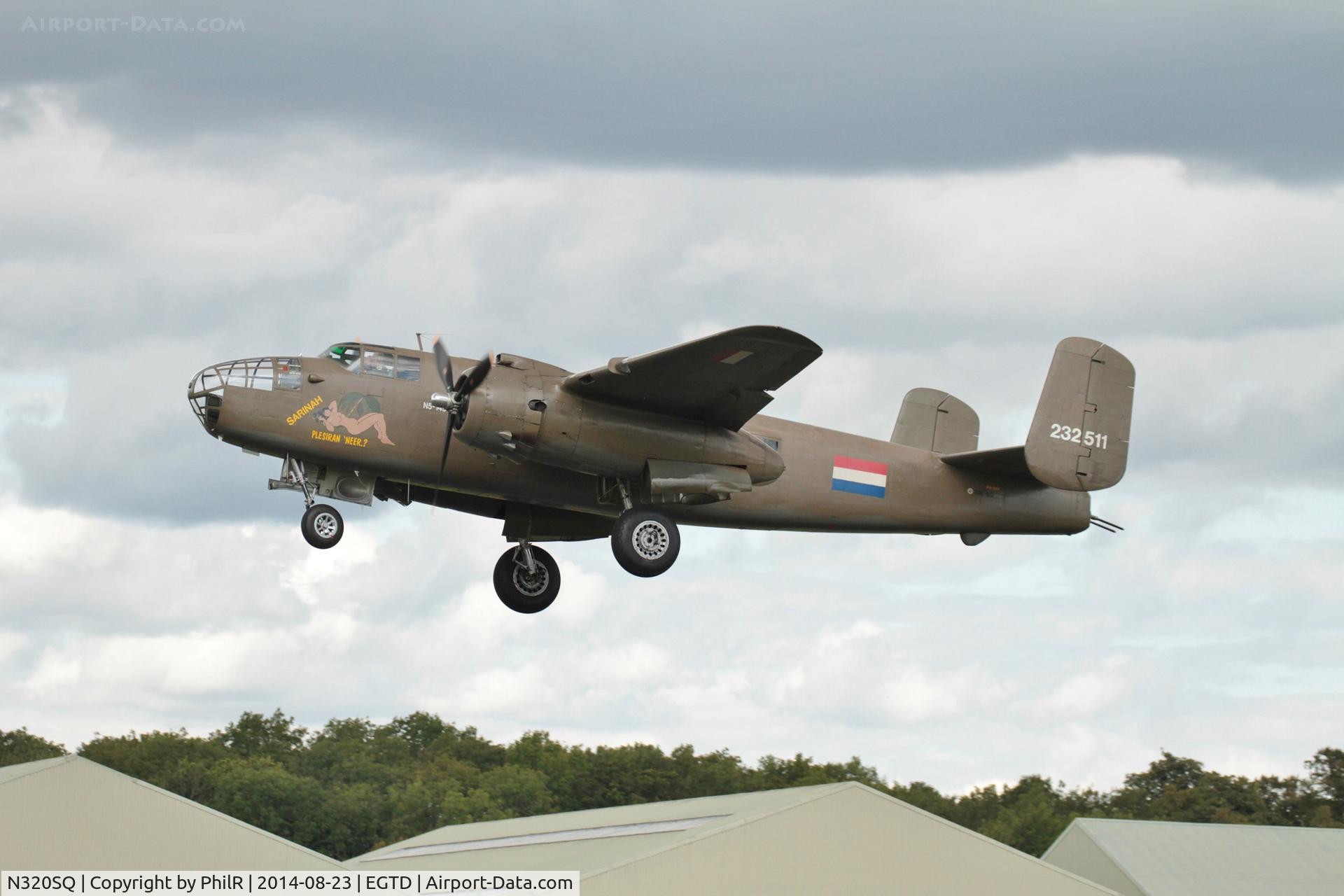 N320SQ, 1944 North American B-25N Mitchell C/N 108-32782, 232511 (N320SQ) North American B25J Mitchell at Wings & Wheels Dunsfold.