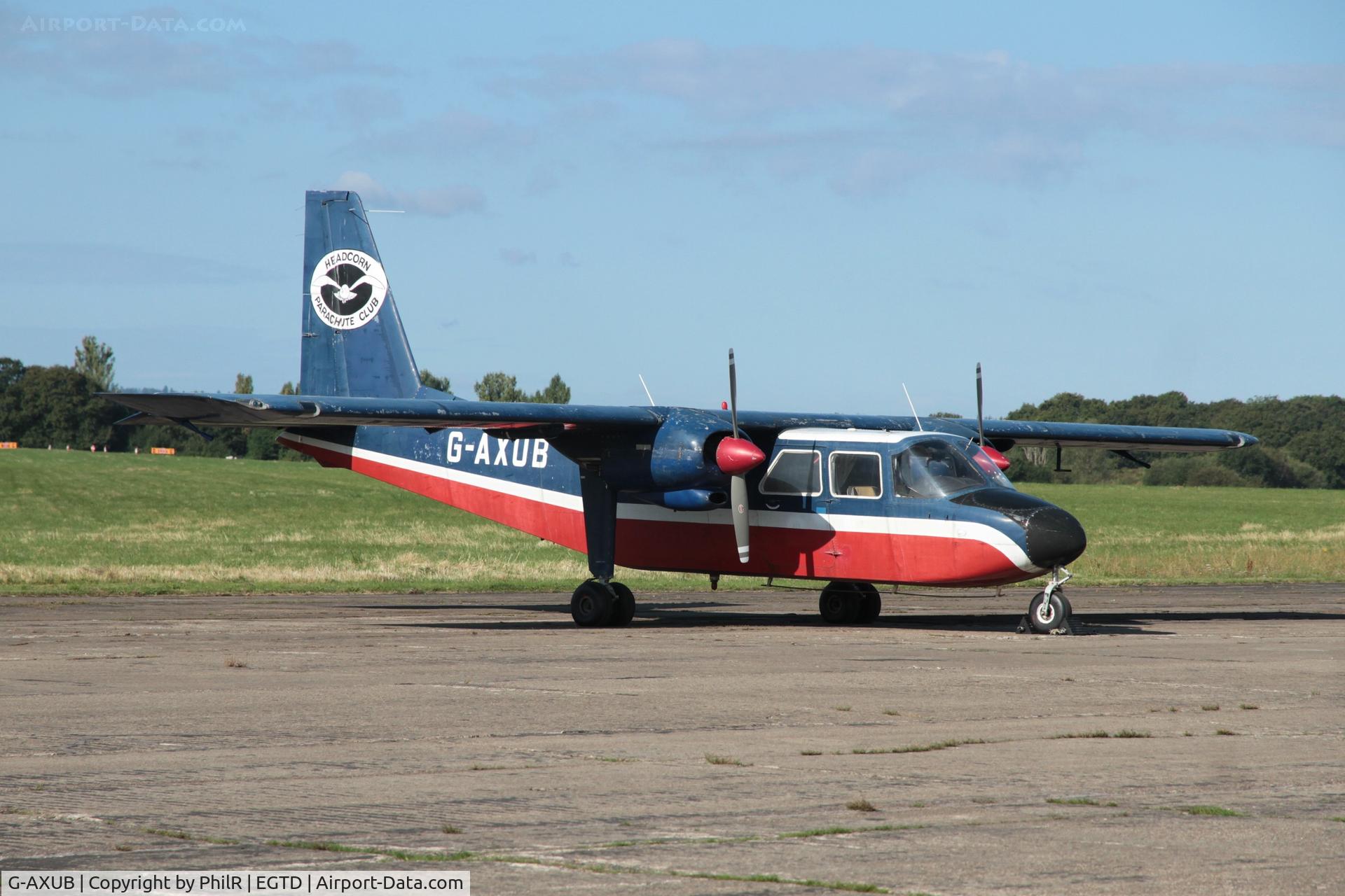 G-AXUB, 1969 Britten-Norman BN-2A Islander C/N 121, BN2A Islander at Wings & Wheels Dunsfold