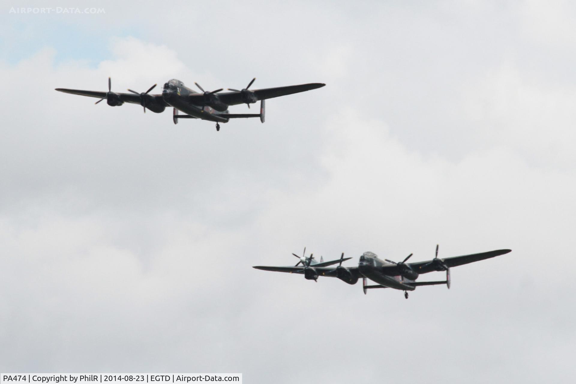 PA474, 1945 Avro 683 Lancaster B1 C/N VACH0052/D2973, PA474 BBMF 1945 Avro Lancaster B1 'Thumper'  & C-GVRA CWHM 1945 Avro Lancaster X 'Vera' at Wings & Wheels Dunsfold