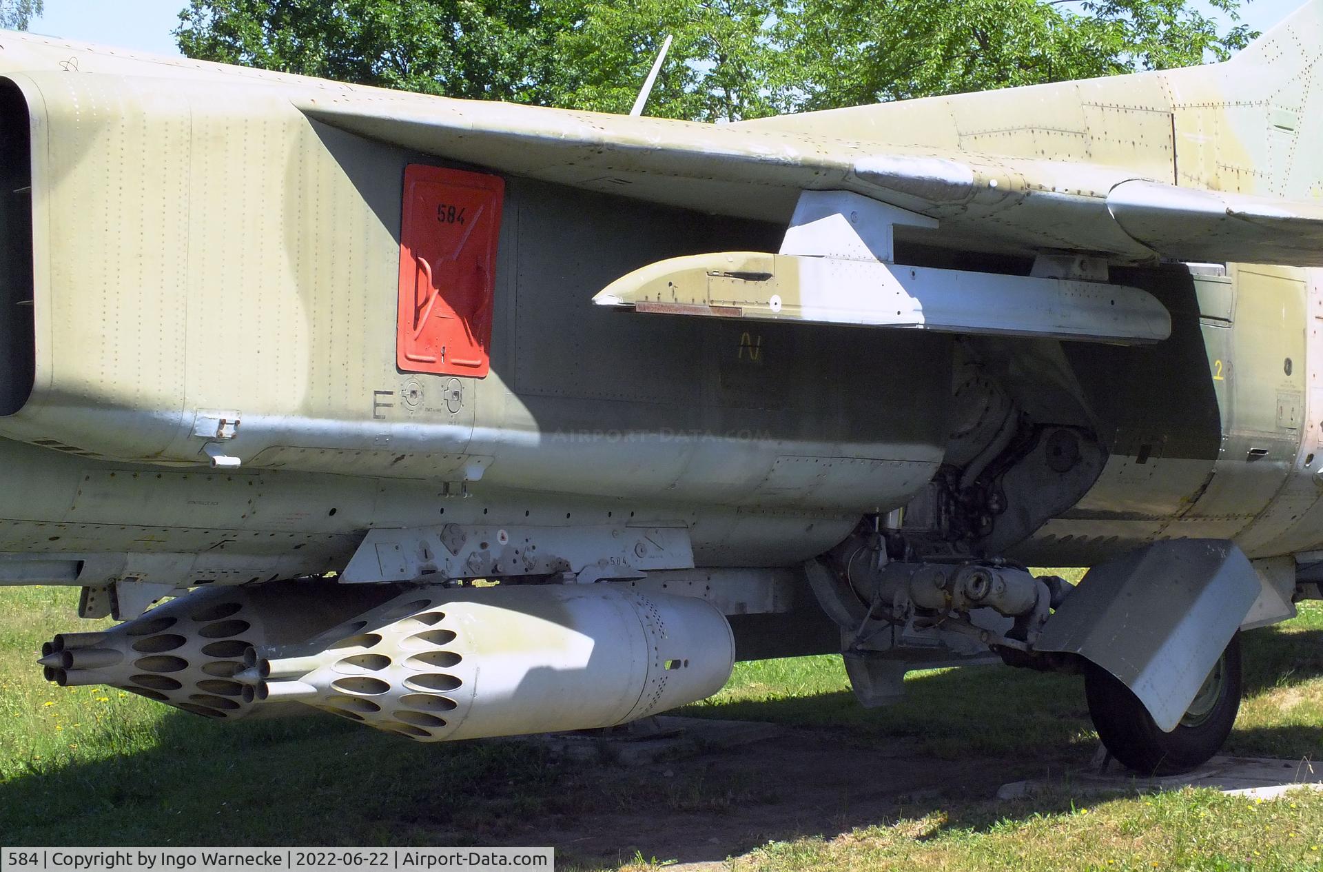 584, 1978 Mikoyan-Gurevich MiG-23MF C/N 03902 13098, Mikoyan i Gurevich MiG-23MF FLOGGER-B at the Flugplatzmuseum Cottbus (Cottbus airfield museum)