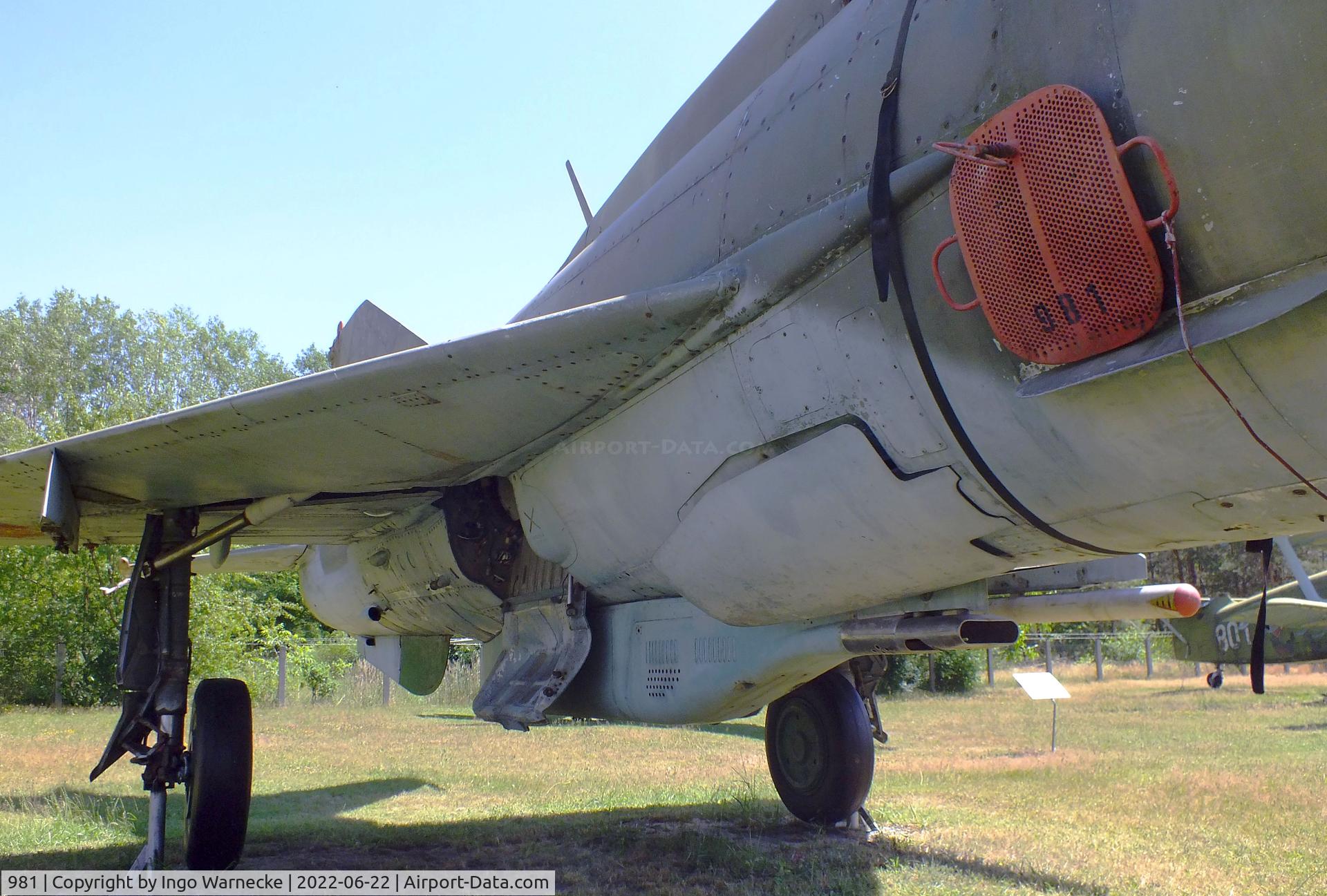 981, 1968 Mikoyan-Gurevich MIG-21SPS-K C/N 94A 6704, Mikoyan i Gurevich MiG-21SPS-K FISHBED-F at the Flugplatzmuseum Cottbus (Cottbus airfield museum)