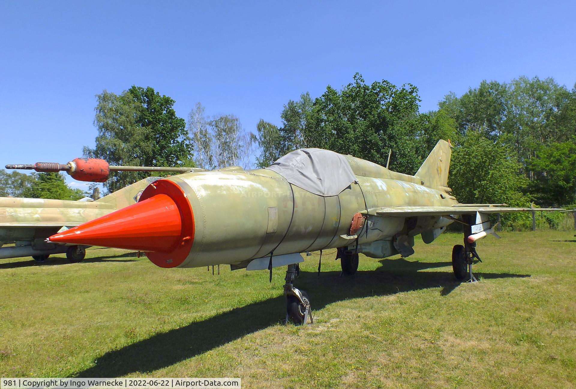 981, 1968 Mikoyan-Gurevich MIG-21SPS-K C/N 94A 6704, Mikoyan i Gurevich MiG-21SPS-K FISHBED-F at the Flugplatzmuseum Cottbus (Cottbus airfield museum)