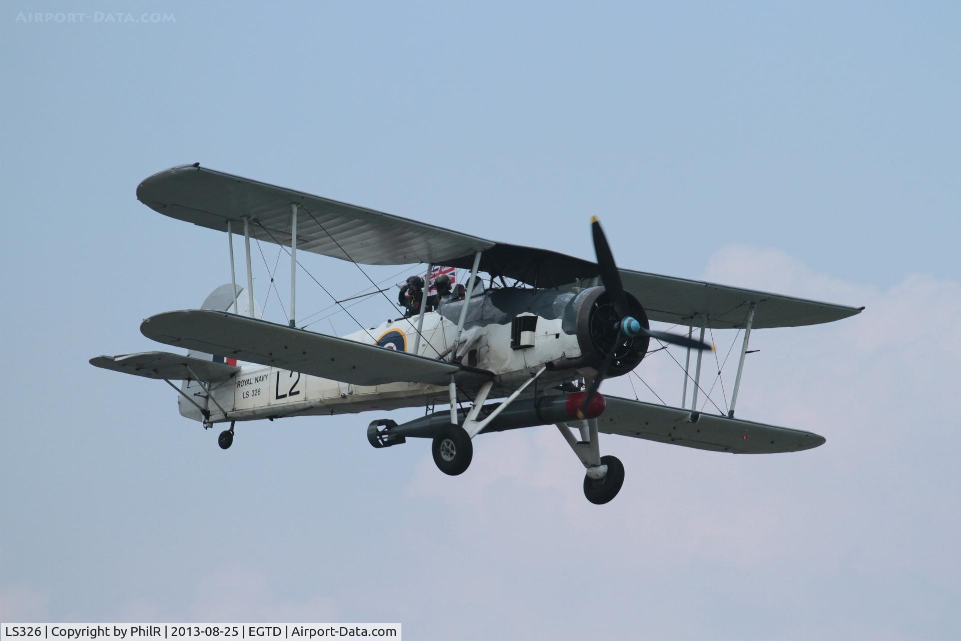 LS326, 1943 Fairey Swordfish Mk.II C/N Not found LS326, Fairey Swordfish II LS326 RN Historic Flight at Dunsfold