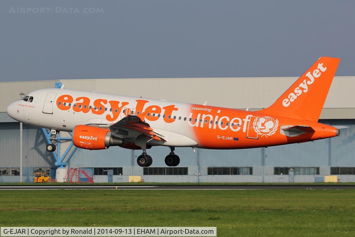 G-EJAR, 2005 Airbus A319-111 C/N 2412, at spl