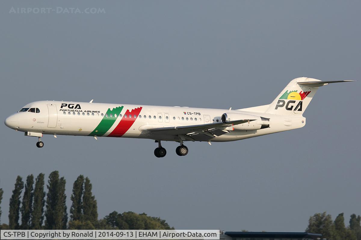 CS-TPB, 1990 Fokker 100 (F-28-0100) C/N 11262, at spl