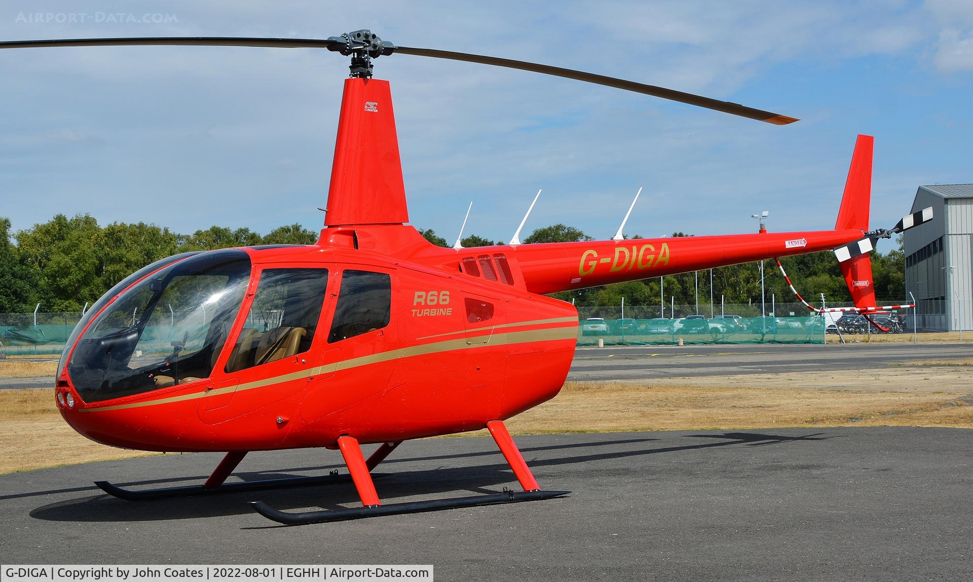 G-DIGA, 2011 Robinson R66 Turbine C/N 0031, Visitor at Bliss Aviation