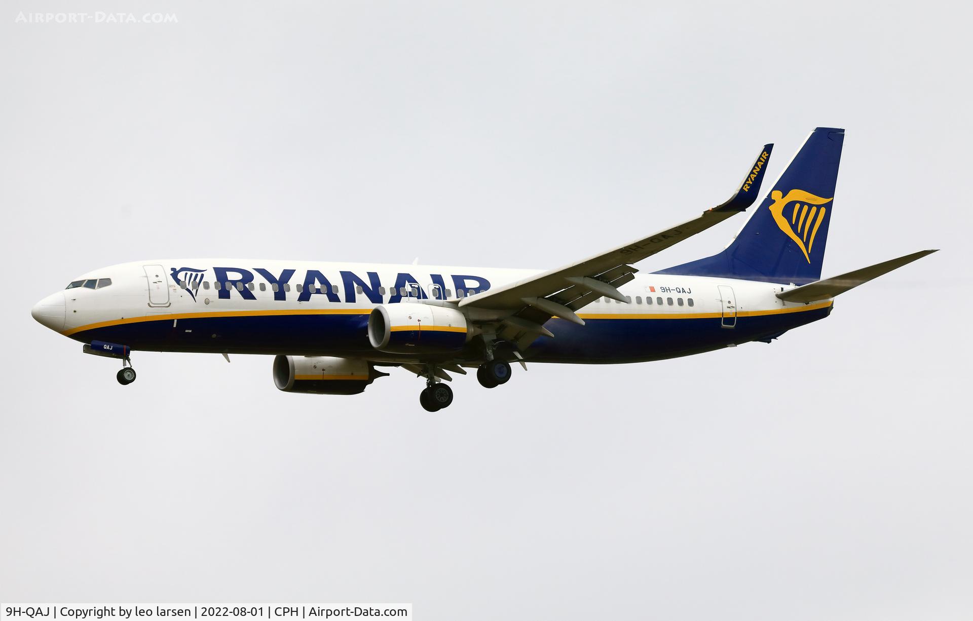 9H-QAJ, 2018 Boeing 737-800 C/N 44817, Copenhagen 1.8.2022