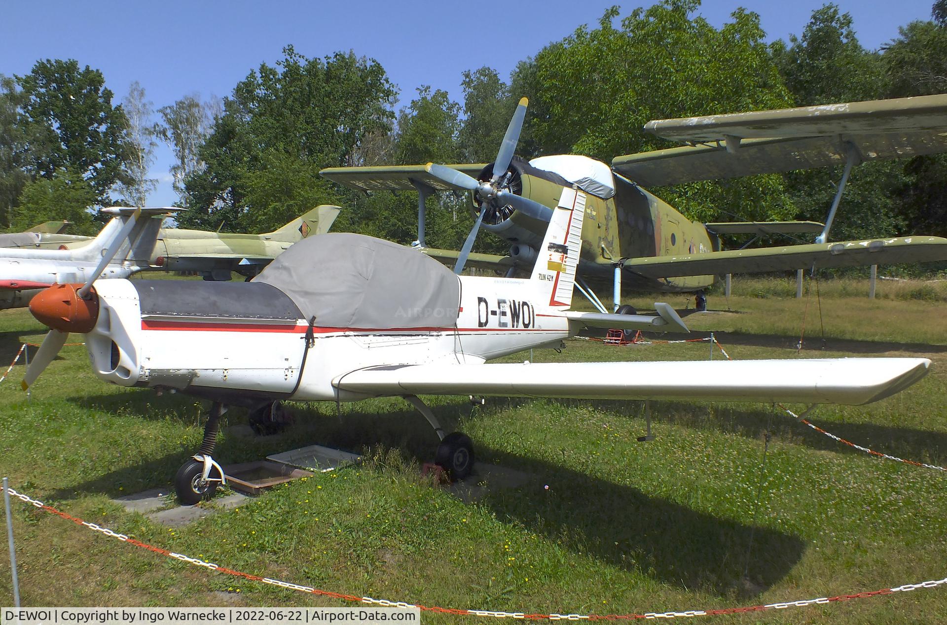 D-EWOI, 1977 Zlin Z-42M C/N 0114/04, Zlin Z-42M at the Flugplatzmuseum Cottbus (Cottbus airfield museum)