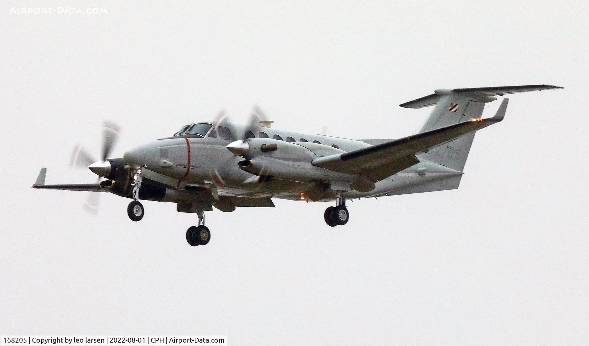 168205, Hawker Beechcraft UC-12W Huron C/N FM-28, Copenhagen 1.8.2022