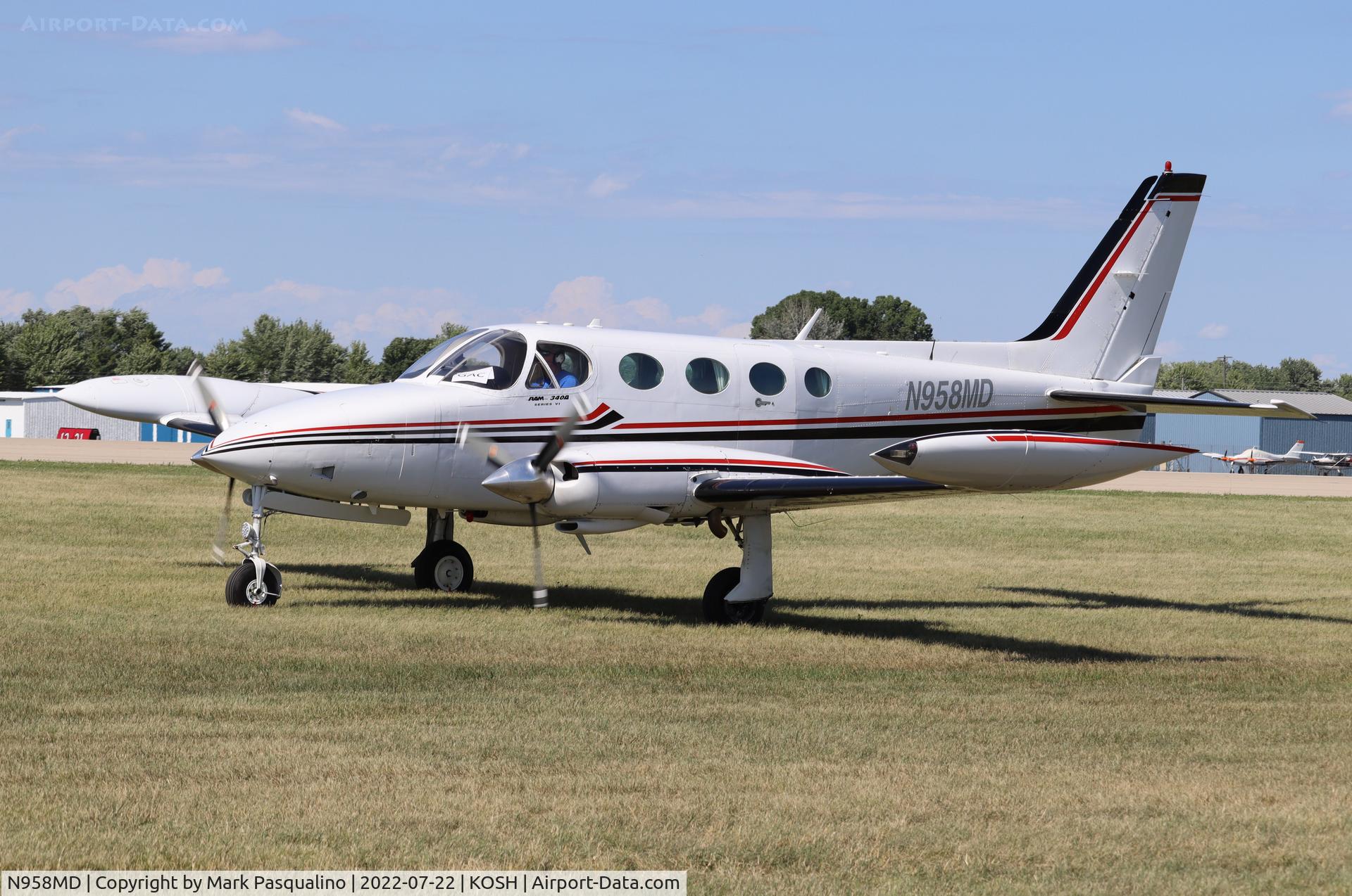 N958MD, Cessna 340A C/N 340A0734, Cessna 340A