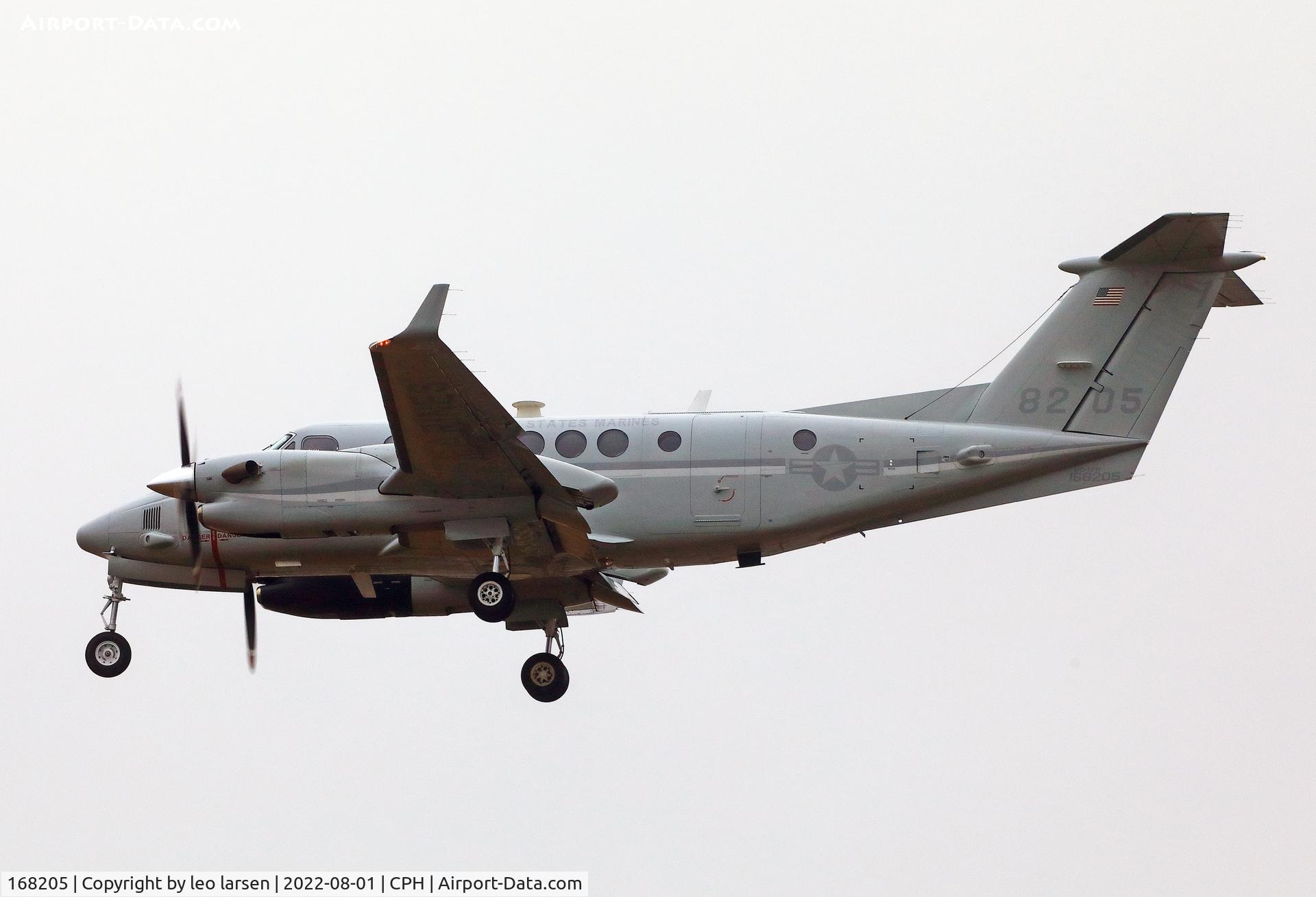 168205, Hawker Beechcraft UC-12W Huron C/N FM-28, Copenhagen 1.8.2022
