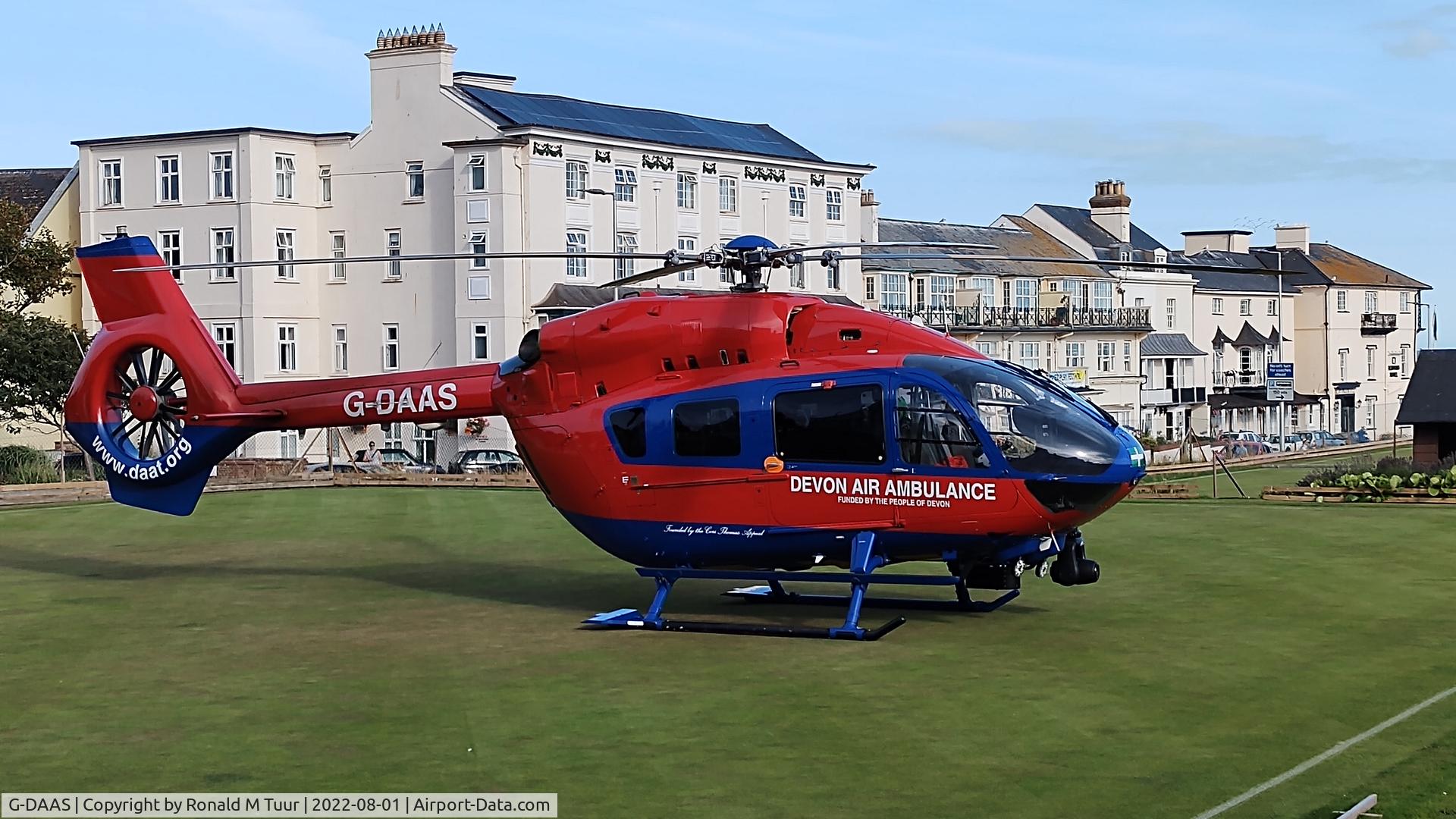 G-DAAS, 2019 Airbus Helicopters BK-117D-2 C/N 20311, Sidmouth Cricket Club, 1st August 2022