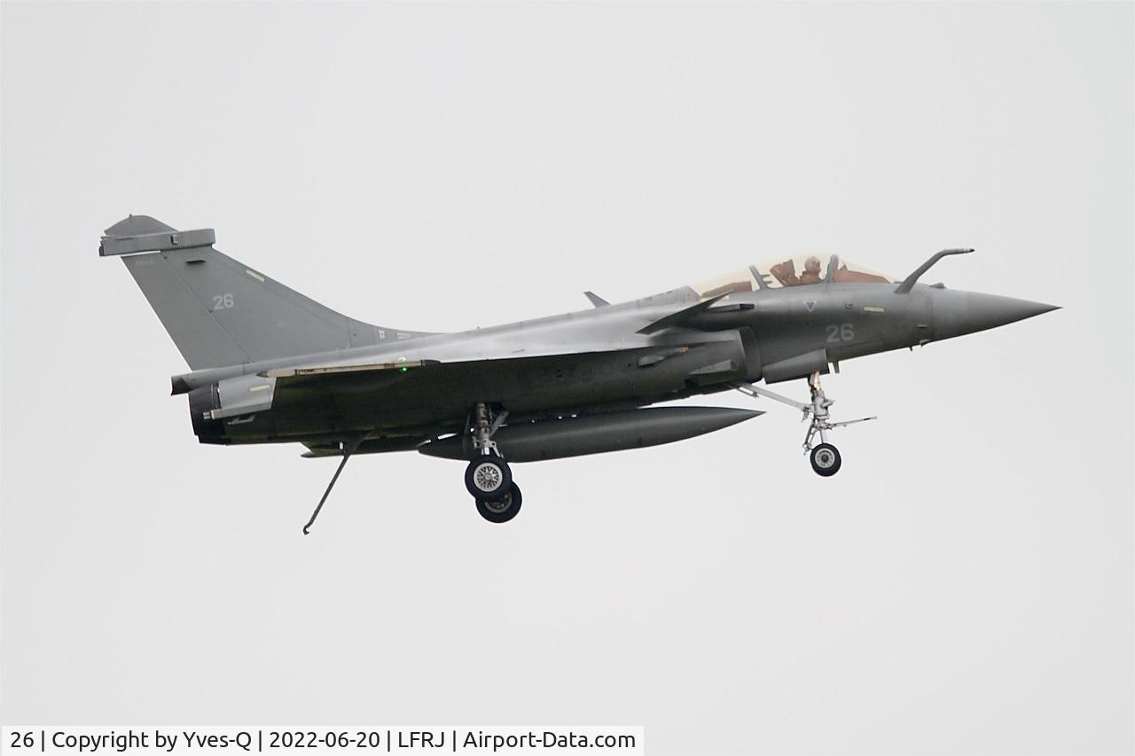 26, Dassault Rafale M C/N 26, Dassault Rafale M, On final rwy 07, Landivisiau naval air base (LFRJ) Ocean Hit 22