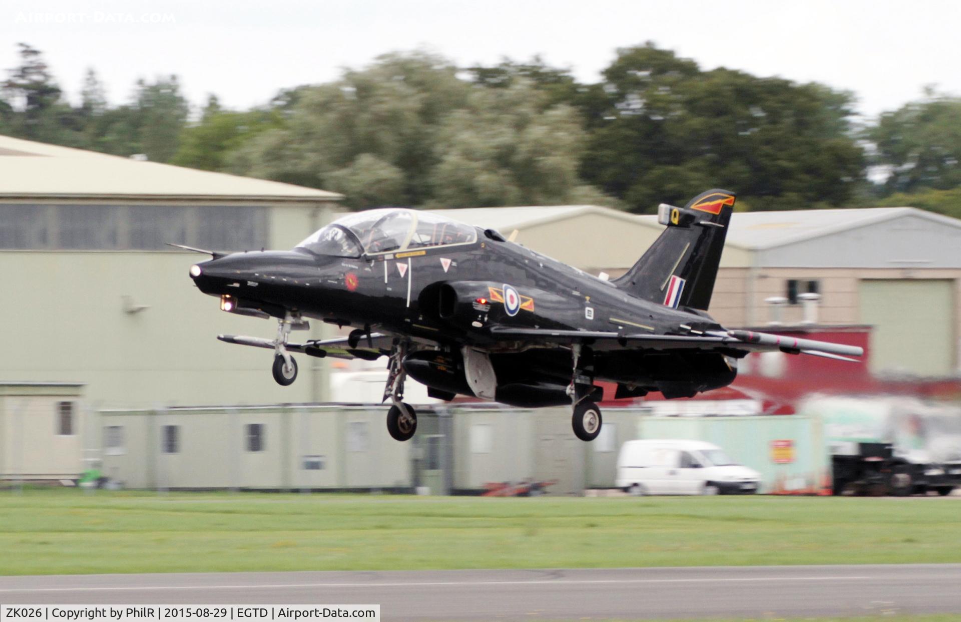 ZK026, 2009 British Aerospace Hawk T2 C/N RT017/1255, 2009 BAe Hawk T2 RAF at Wings & Wheels Dunsfol