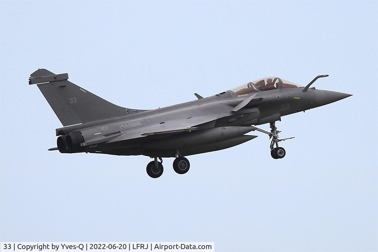33, Dassault Rafale M C/N 33, Dassault Rafale M, On final rwy 07, Landivisiau naval air base (LFRJ) Ocean Hit 22