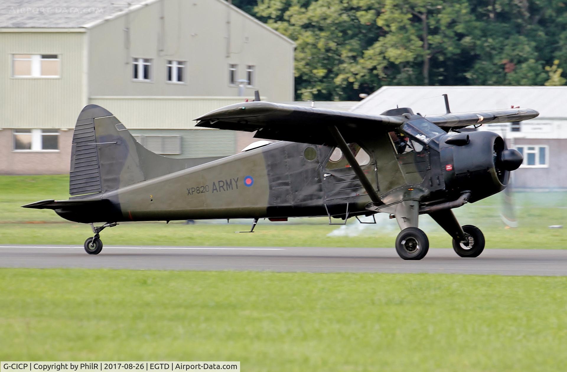 G-CICP, 1961 De Havilland Canada DHC-2 Beaver AL.1 C/N 1483, XP820 1961 DHC Beaver AL1 at Wings & Wheels Dunsfold