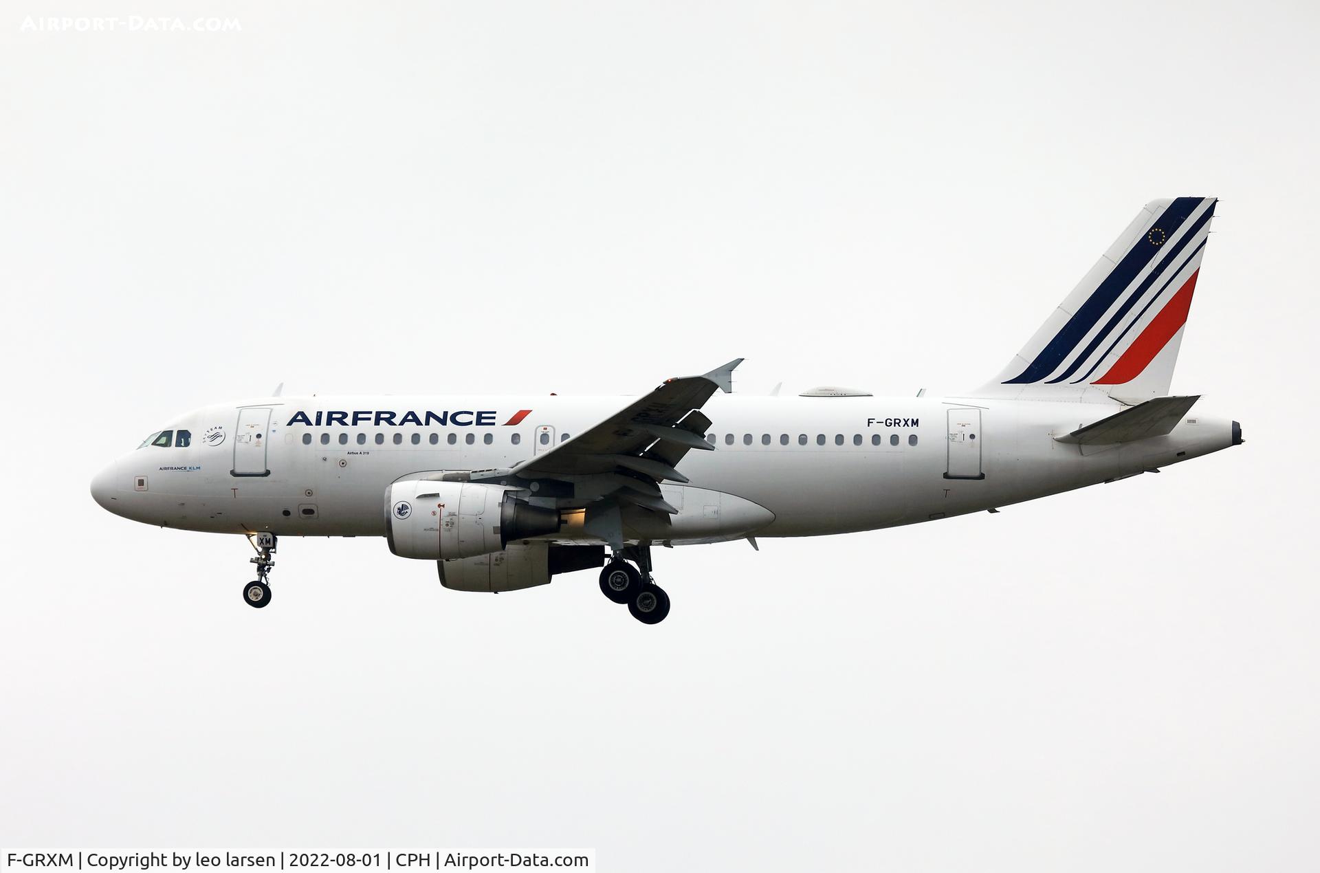 F-GRXM, 2006 Airbus A319-111 C/N 2961, Copenhagen 1.8.2022