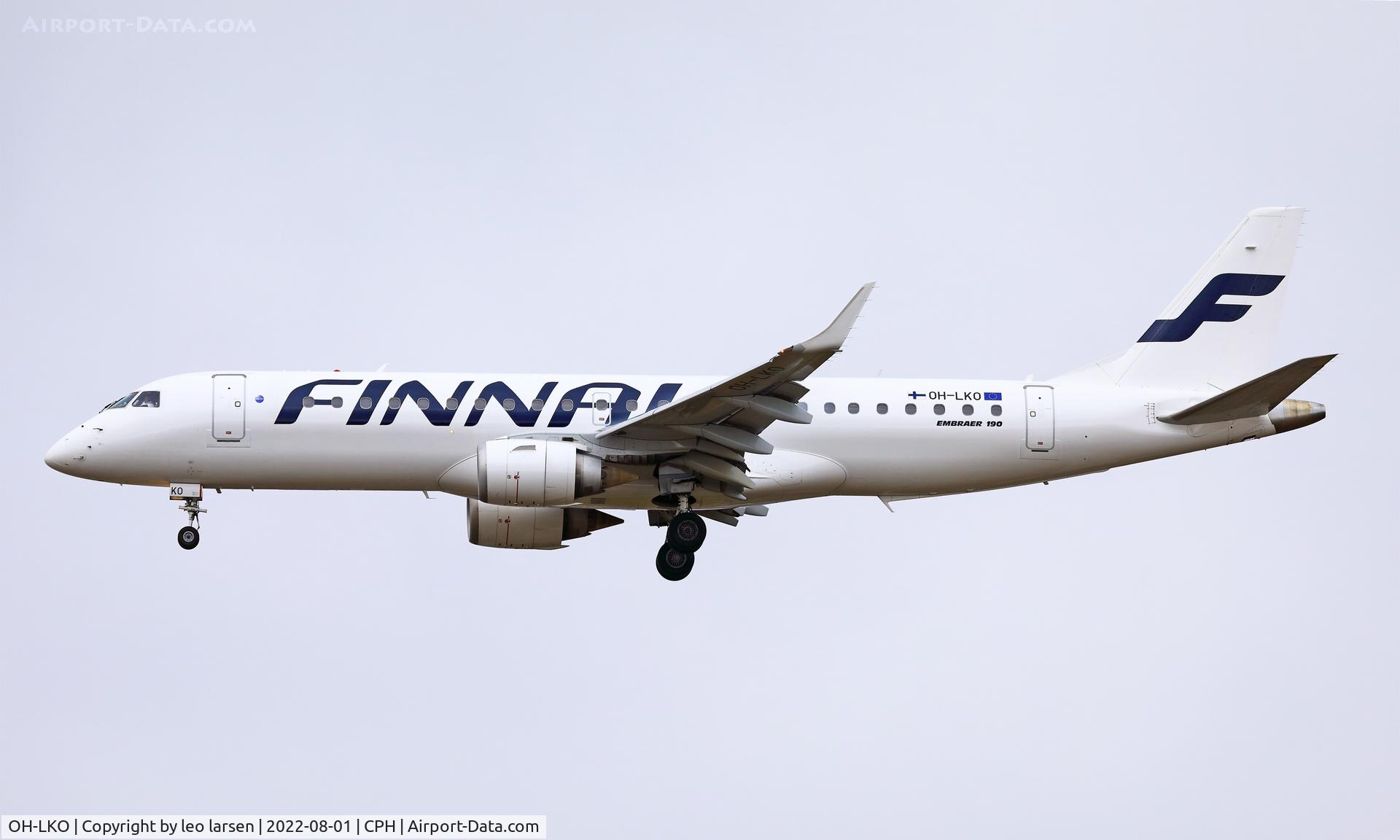 OH-LKO, 2009 Embraer 190LR (ERJ-190-100LR) C/N 19000267, Copenhagen 1.8.2022