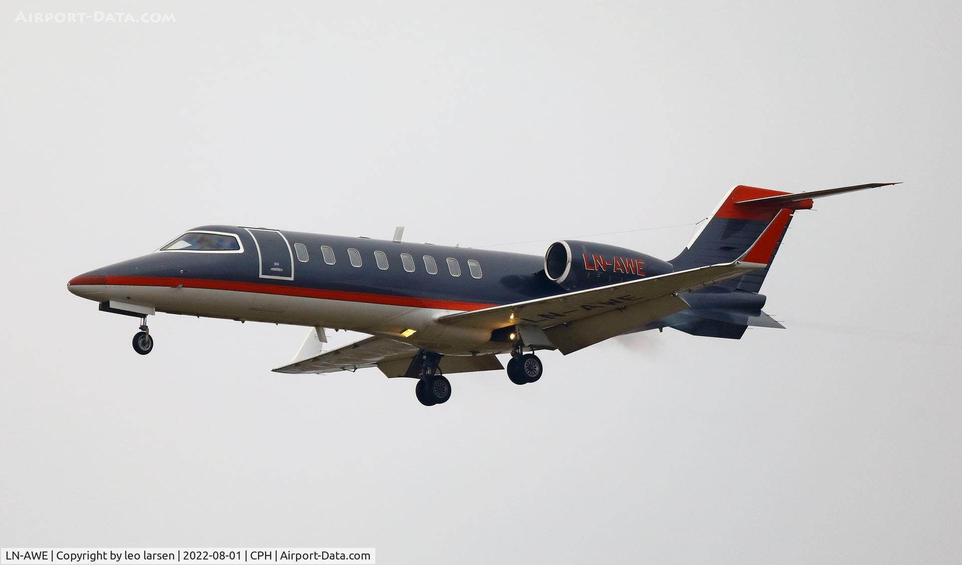 LN-AWE, 2001 Learjet 45 C/N 45-005, Copenhagen 1.8.2022