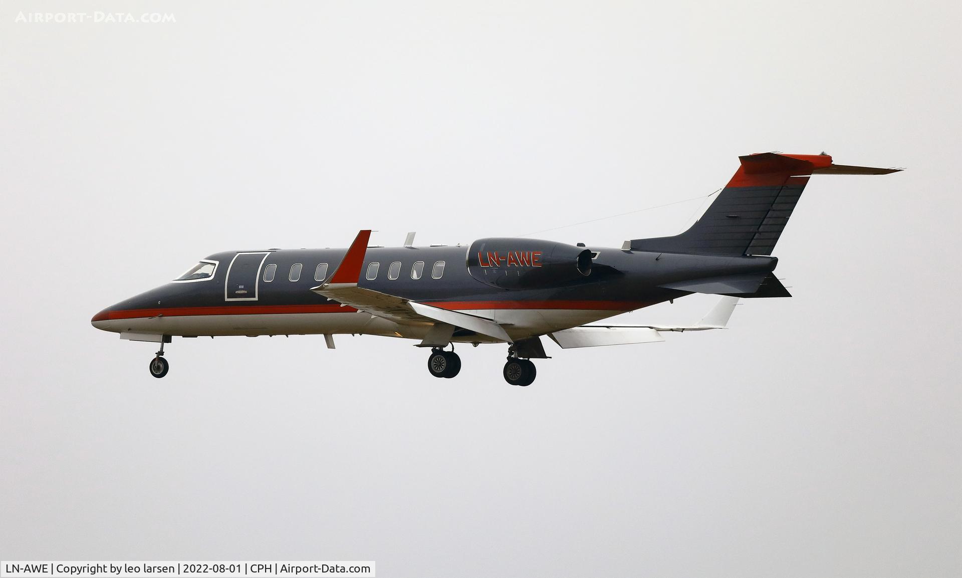 LN-AWE, 2001 Learjet 45 C/N 45-005, Copenhagen 1.8.2022